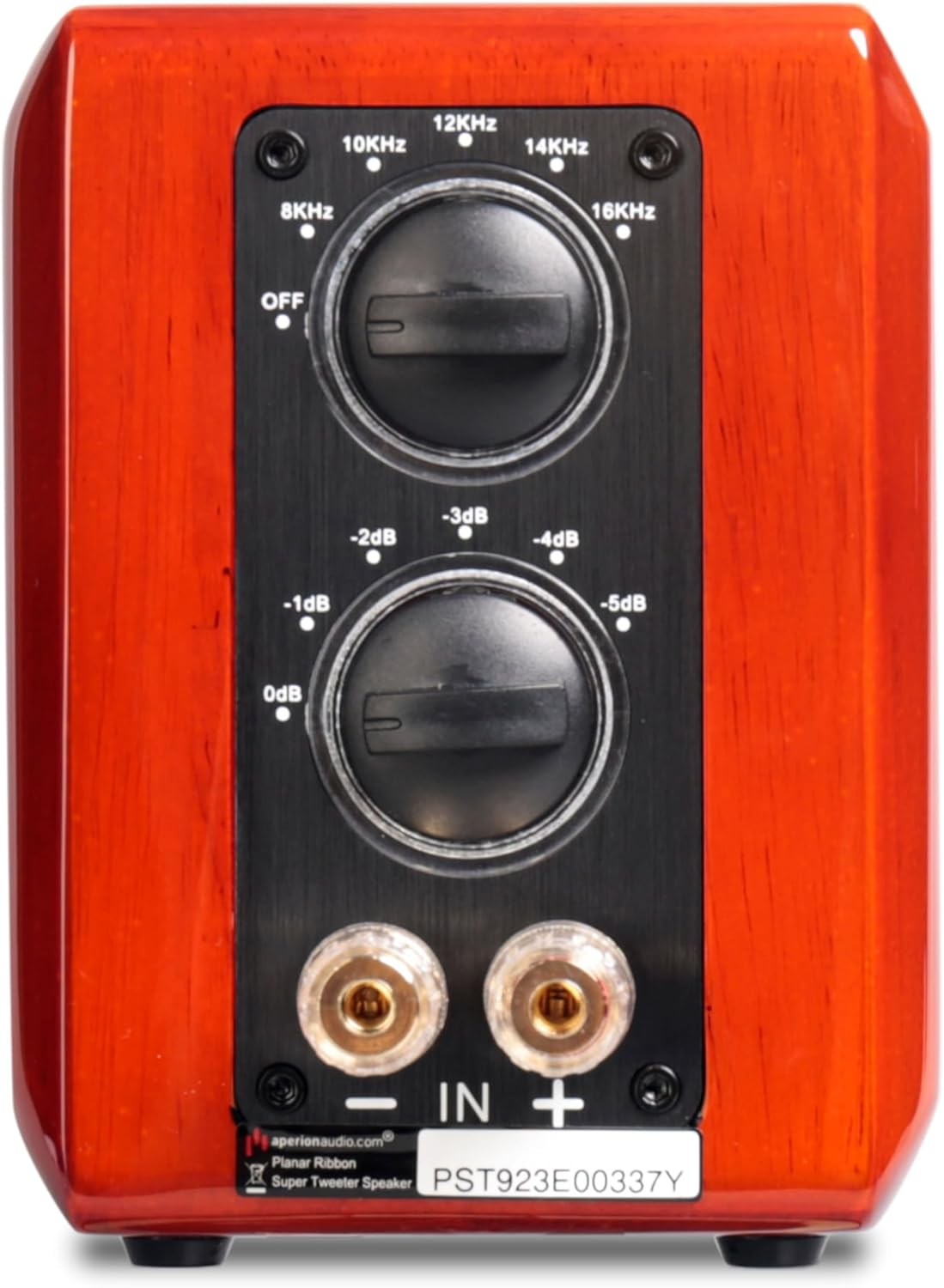 Aperion Planar Magnetic Ribbon Super Tweeter Speakers, Gloss Oak (Pack of 2) image number 1