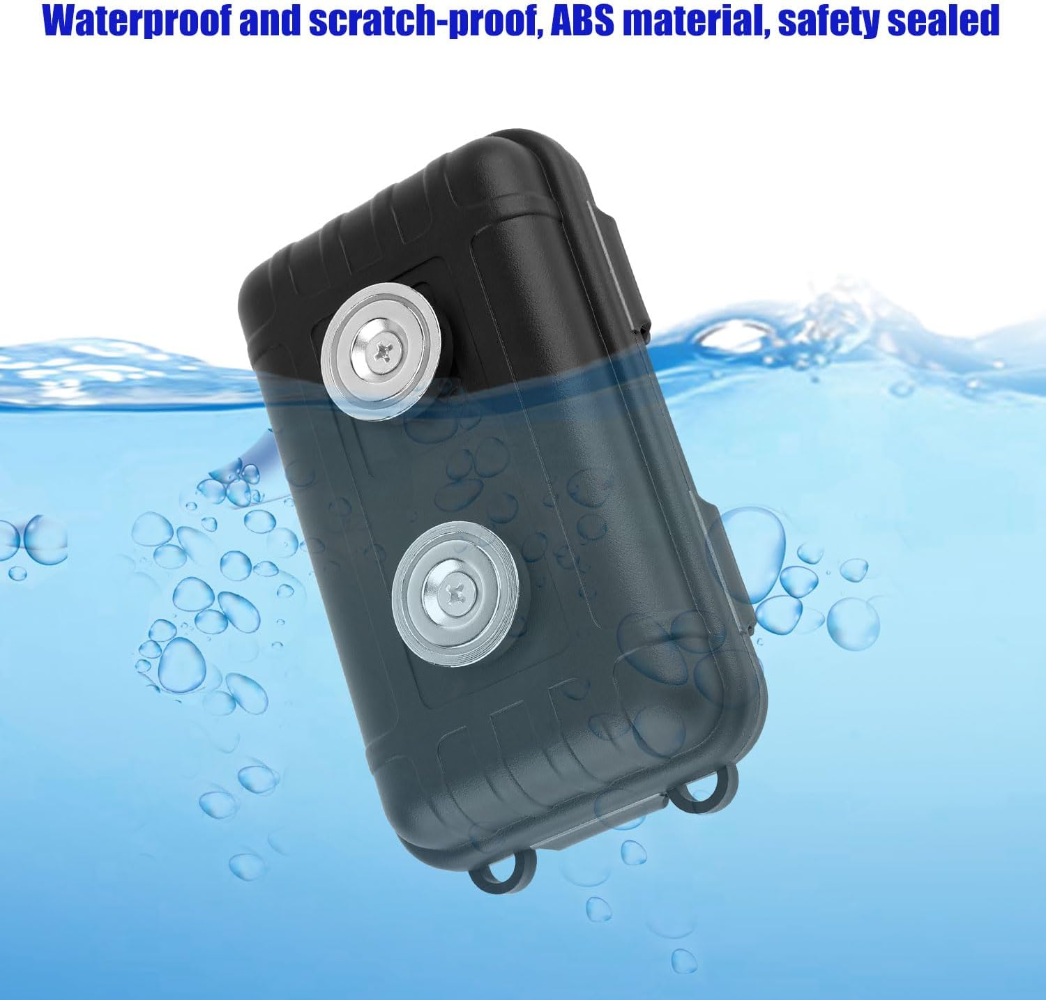 Hidden Key Holder, Magnetic Safe Box Key Magnetic Box Waterproof Magnetic Key Hider Magnetic Key Case Key Holder under Car Hide a Key Outdoor for Key USB Car Storage (Black) image number 5