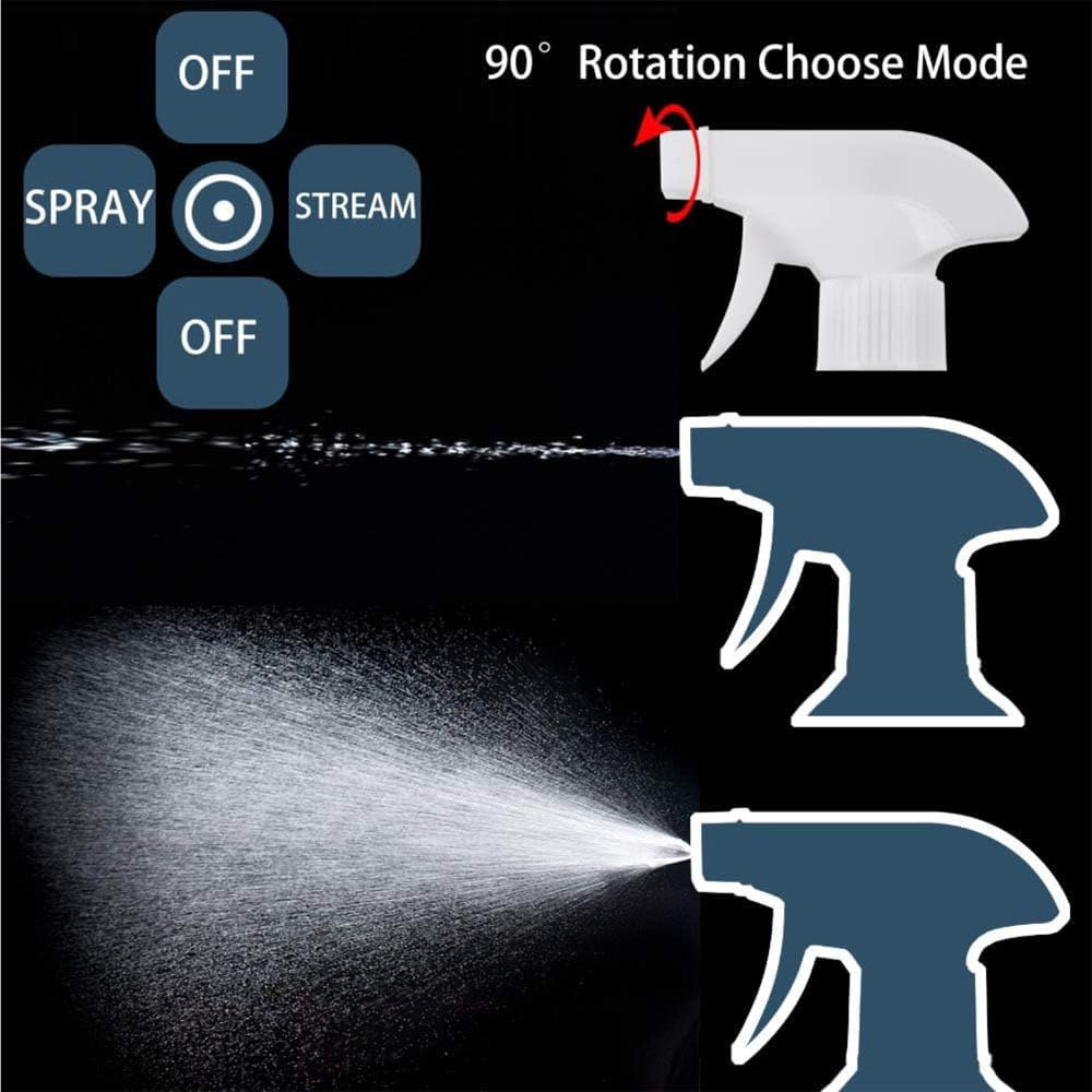 Plastic Spray Bottles - 200ML Empty Spray Bottles for Cleaning Solutions,Pet, Essential Oils, Hair, Cooking - Mist/Stream Water Bottle (Clear, 200Ml) image number 4