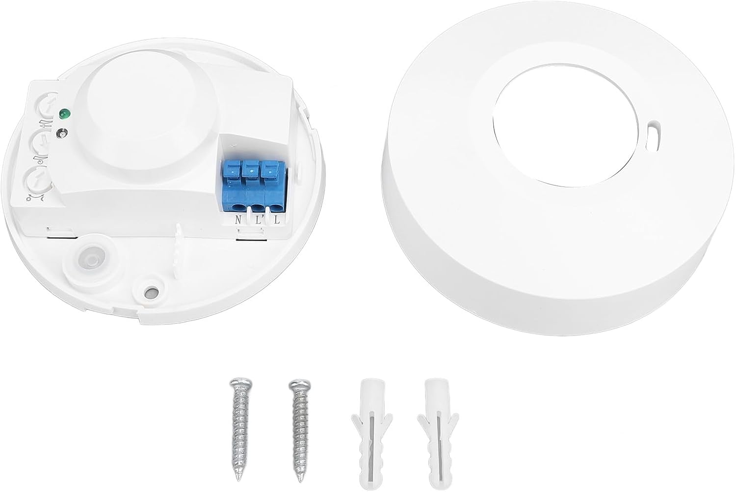 360 Degree Microwave Ceiling Motion Sensor, 5.8Ghz Doppler Radar Ceiling Sensor for Indoor Lighting, 530Sq Ft Coverage, Adjustable Delay (8-12Min) image number 5