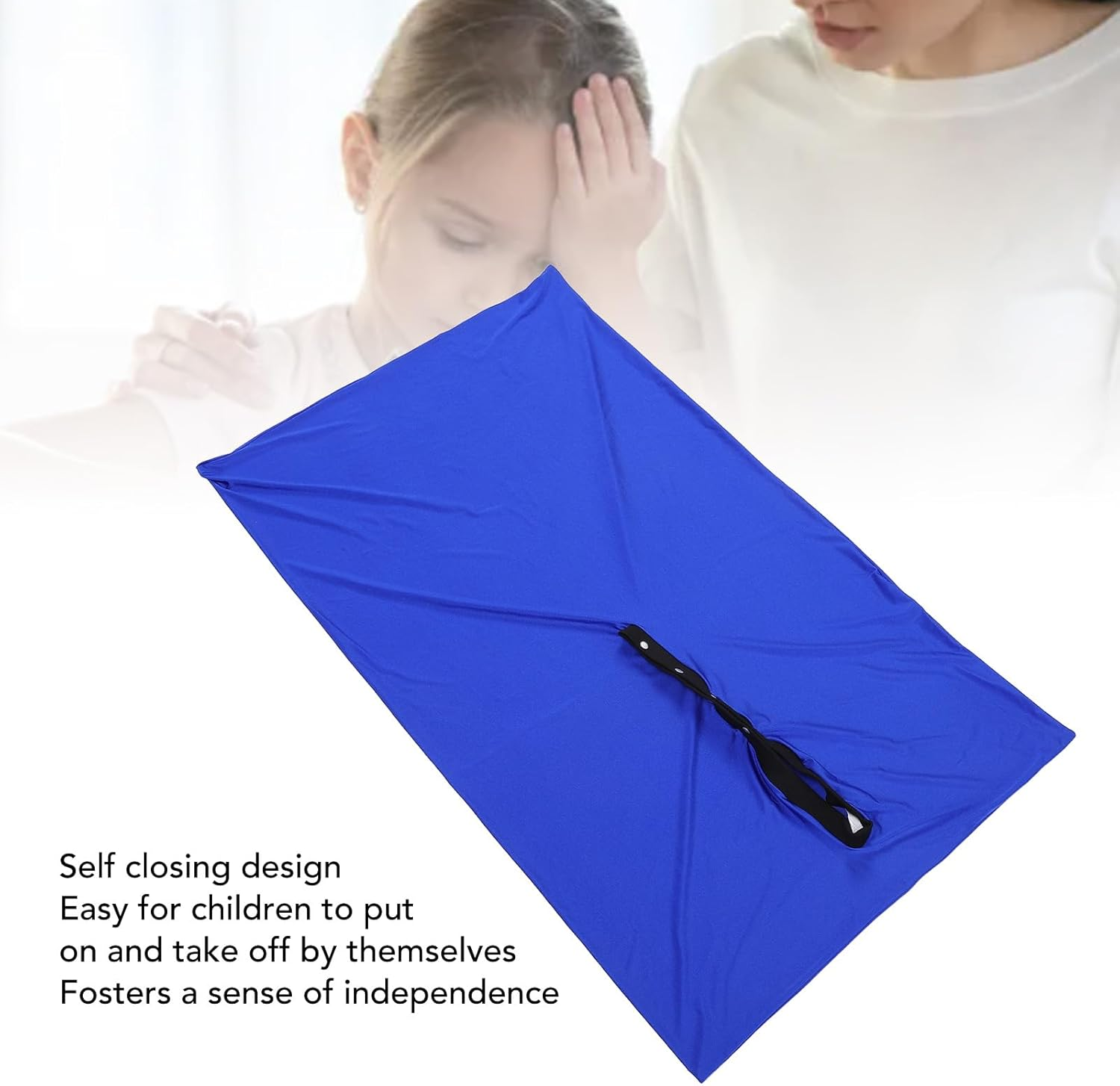 Sensory Sock Body Sock,Premium Material Dynamic Movement Sensory,Simple and Fashionable Body Sock Sensory Kids, for Children Blue M Size image number 5