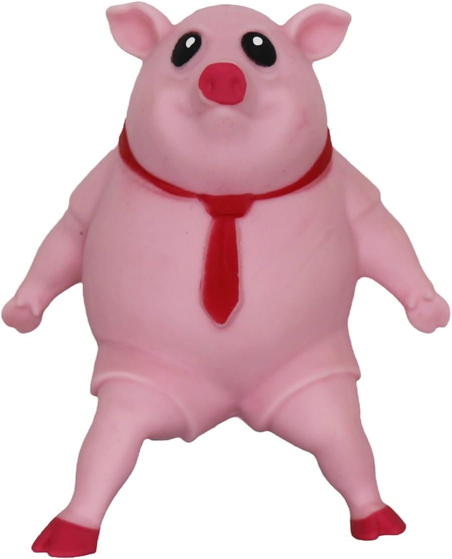 Sand Filled Weirdo, Tiktok Trend Squishy Stretching Monkey Sensory Fidget Toy for Kids and Adults Squeeze TPR Toys, anti Anxiety Stress Relief Gift Idea Viral (Pig) image number 1