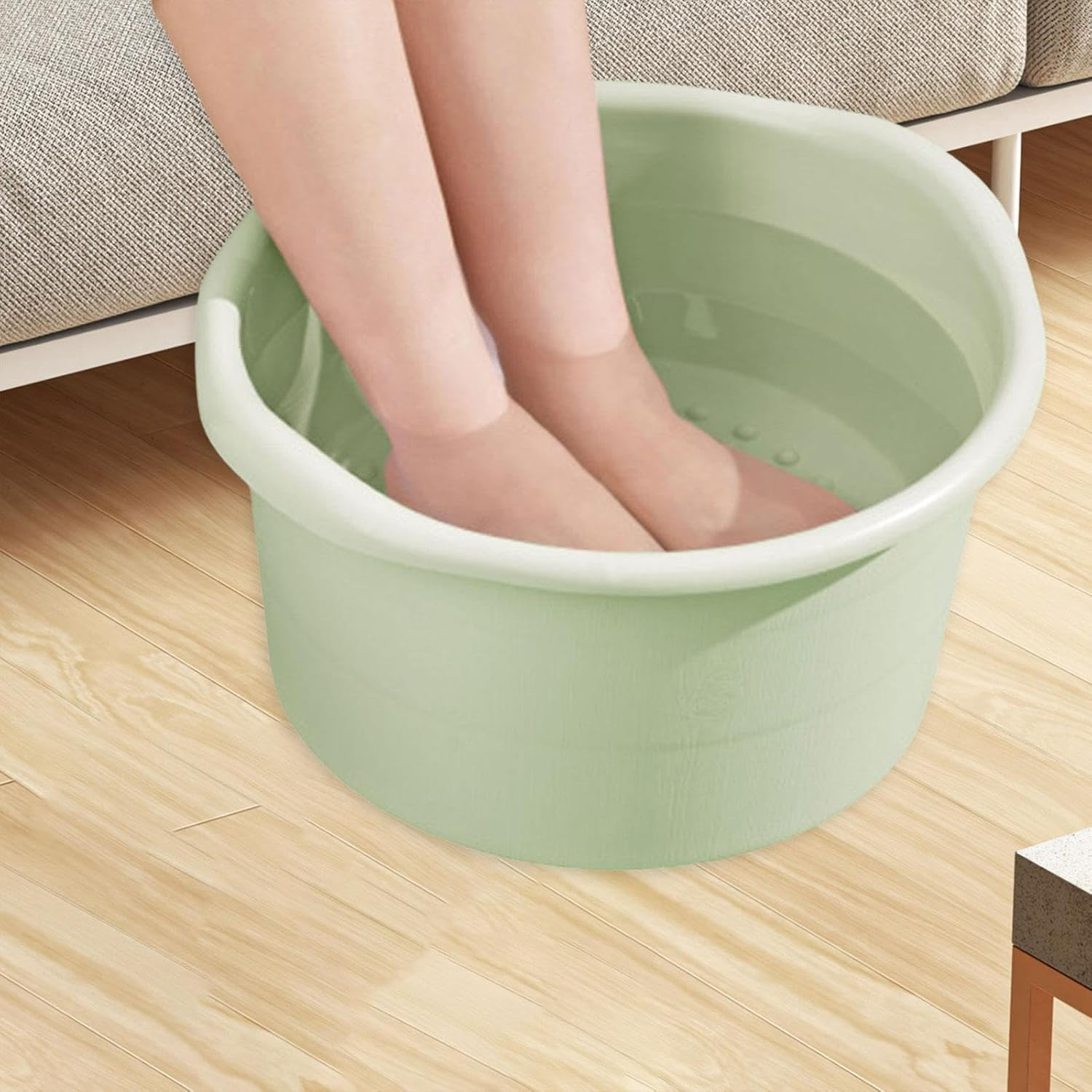 Ysyqkn Foot Soaking Tub for Home Use, Basin for Washing Feet, Light Green image number 4