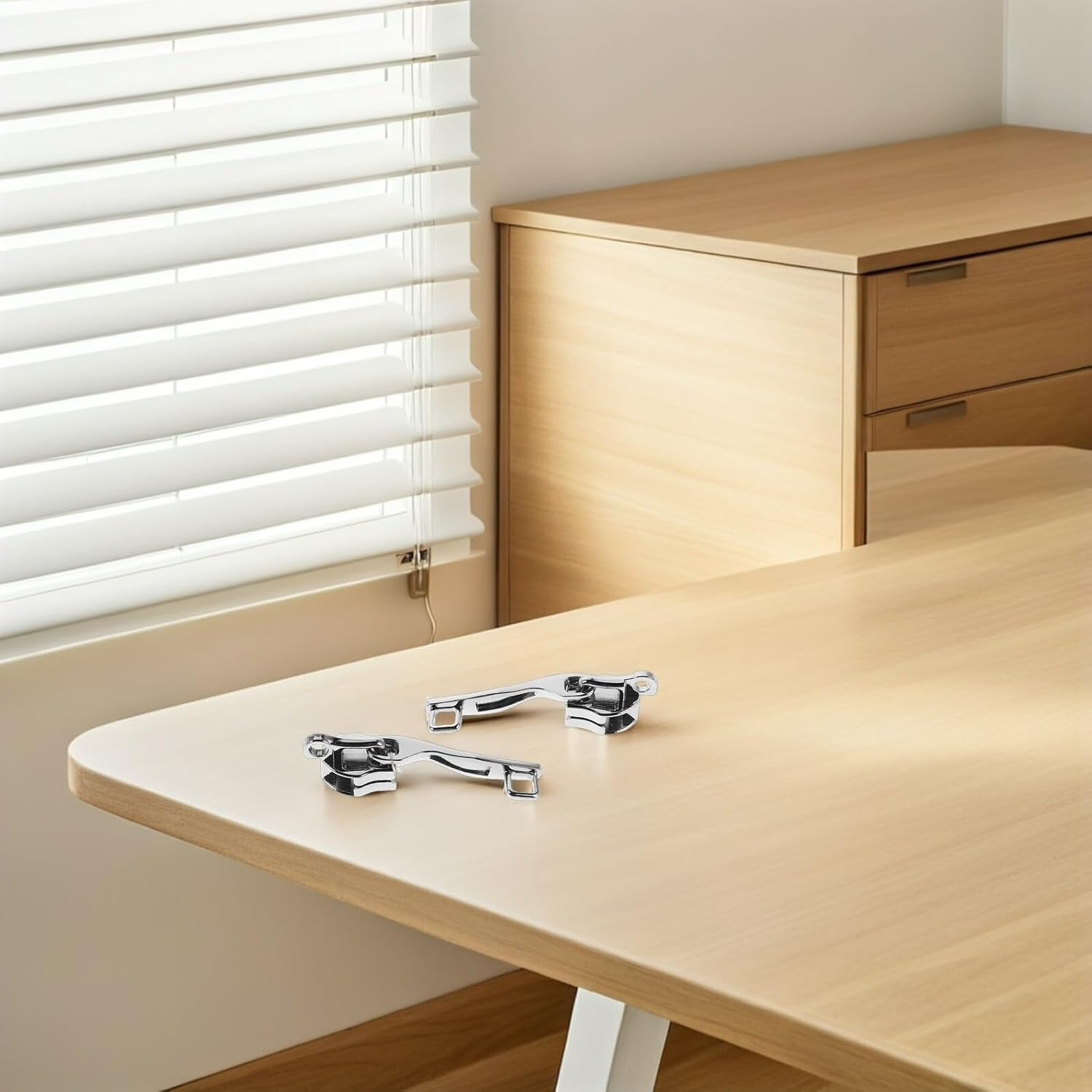 LRXIYODE 4 Pairs Metal Zipper Pulls Replacement Double-Layer Detachable Zipper Slider Tabs for Luggage Suitcases Backpacks Single Lock Hole Repair Accessories for Travel image number 6