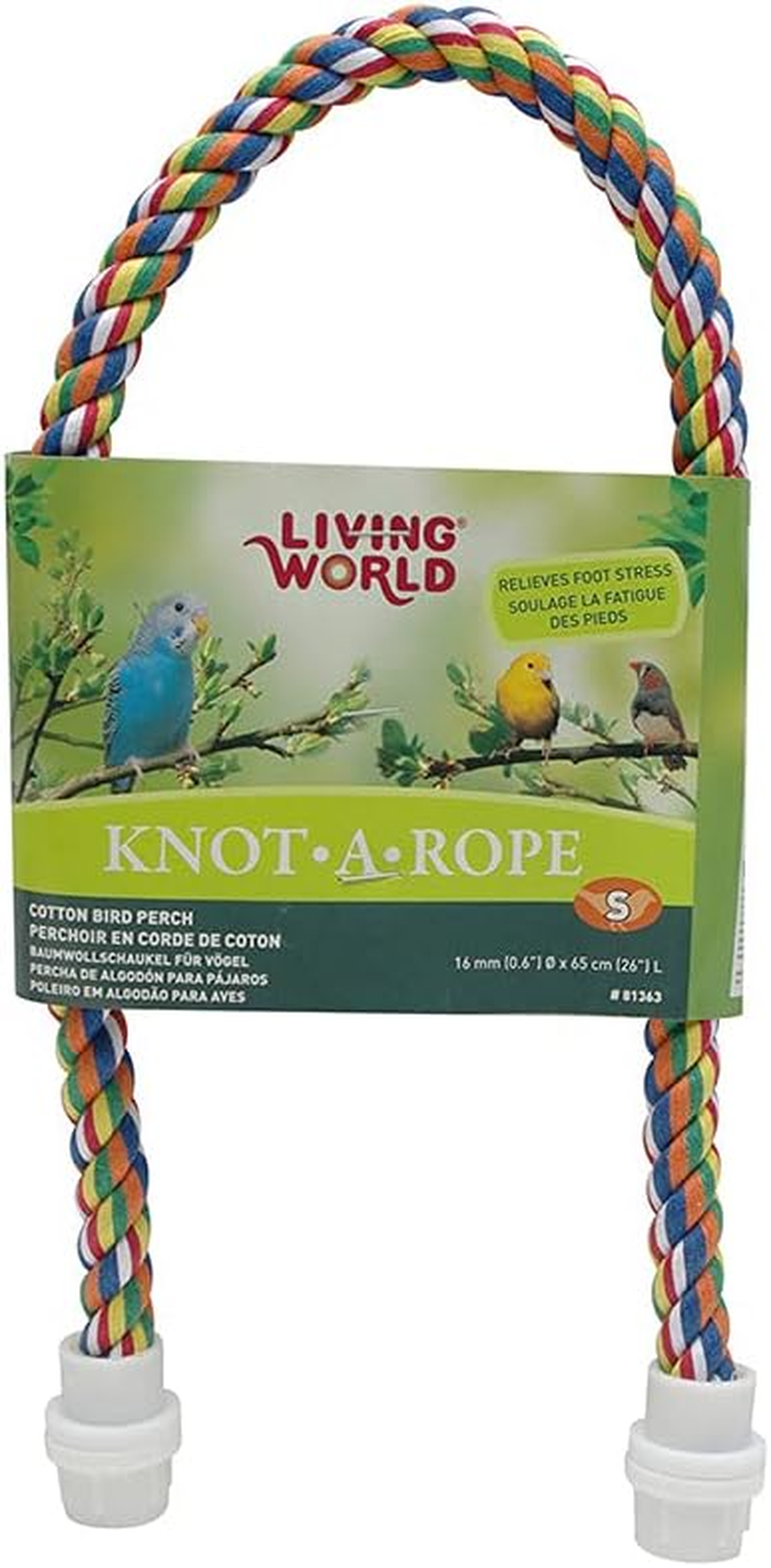Living World Banana Flavoured Cotton Bird Perch