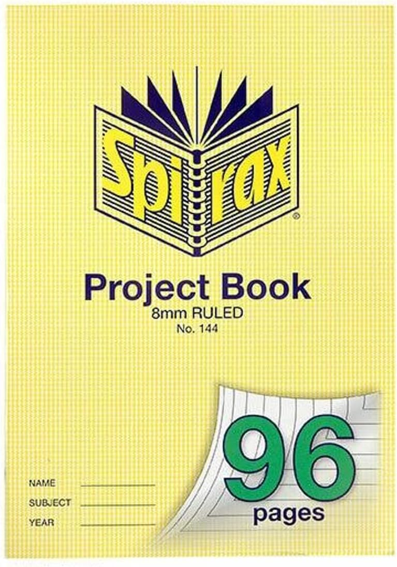 Spirax 144 A4 Project Book with 8MM Ruling (96 Pages) image number 2