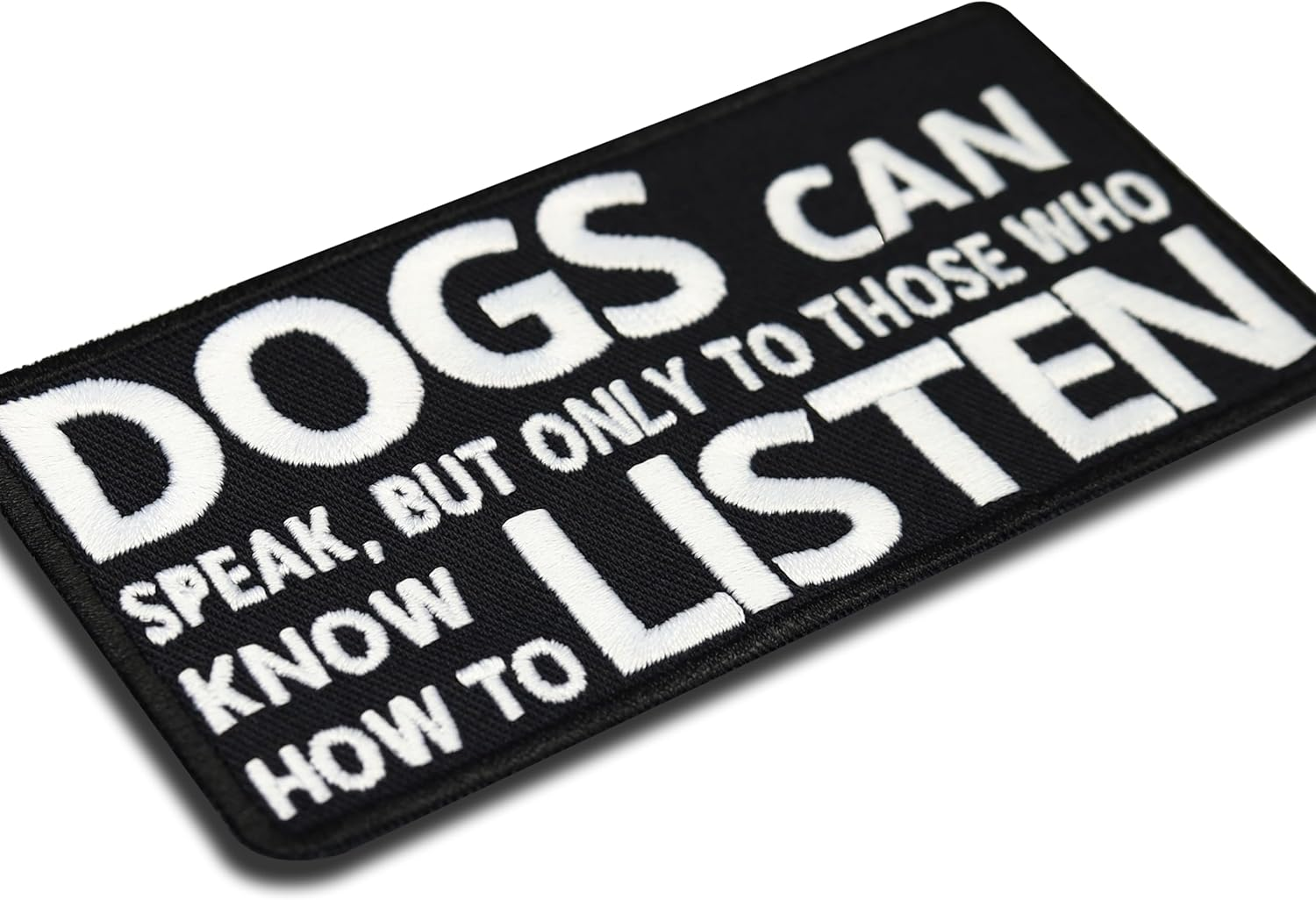 Dog Patches Velcro Patch Assistance Dogs Dogs Can Speak, but Only to Those Who Can List Dog Patch Dog Patch | Therapy Dog Velcro Patch Dog Accessory Patch | 100 X 50 Mm image number 5