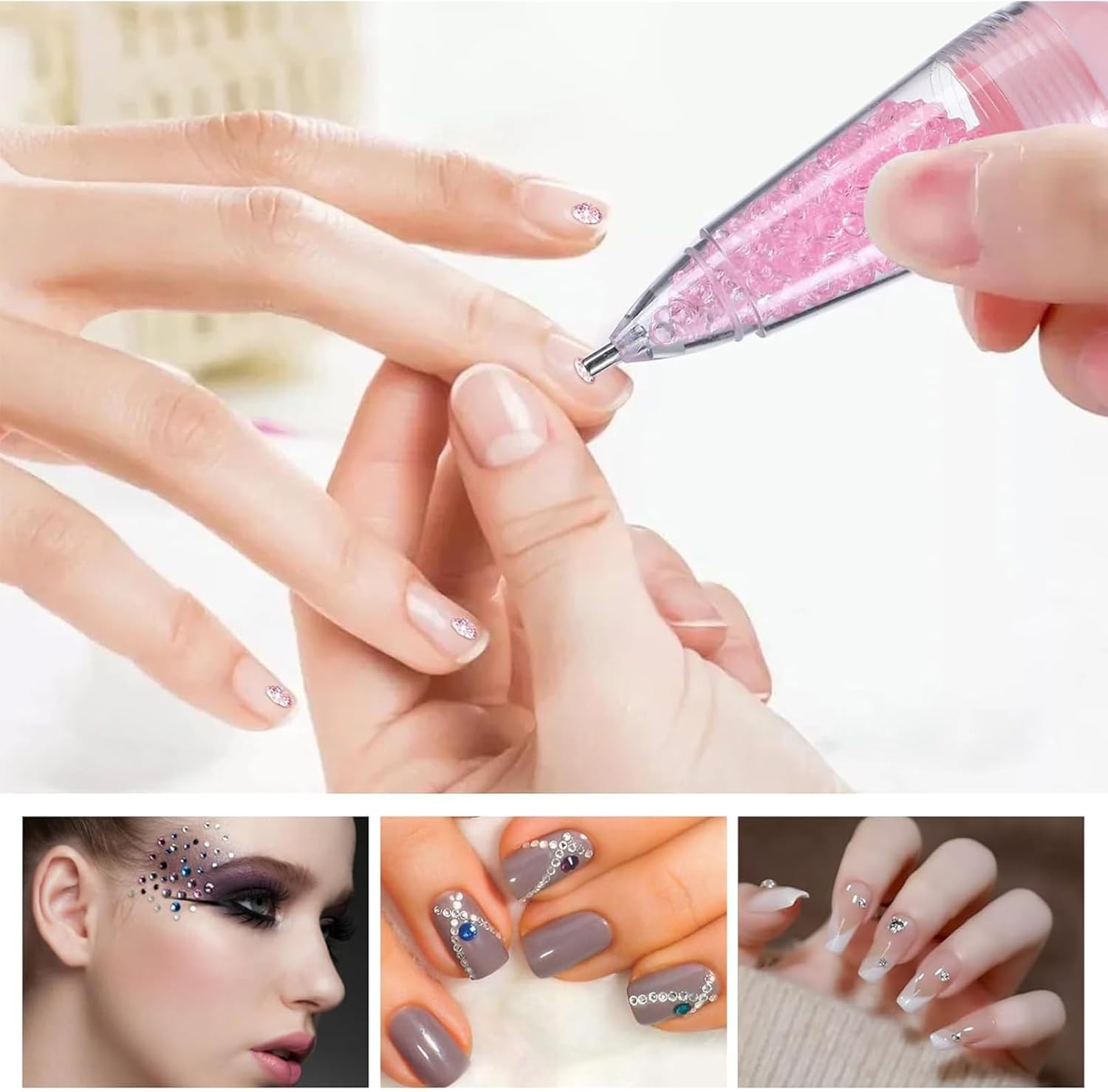 Gemstone Art Pens Tools - Gemstone Art Accessories, 3 X Gem Arts Accessories Pens | Multifunctional Craft Art Accessories, Pens with Gemstone Drills for Painters, Crafts image number 1