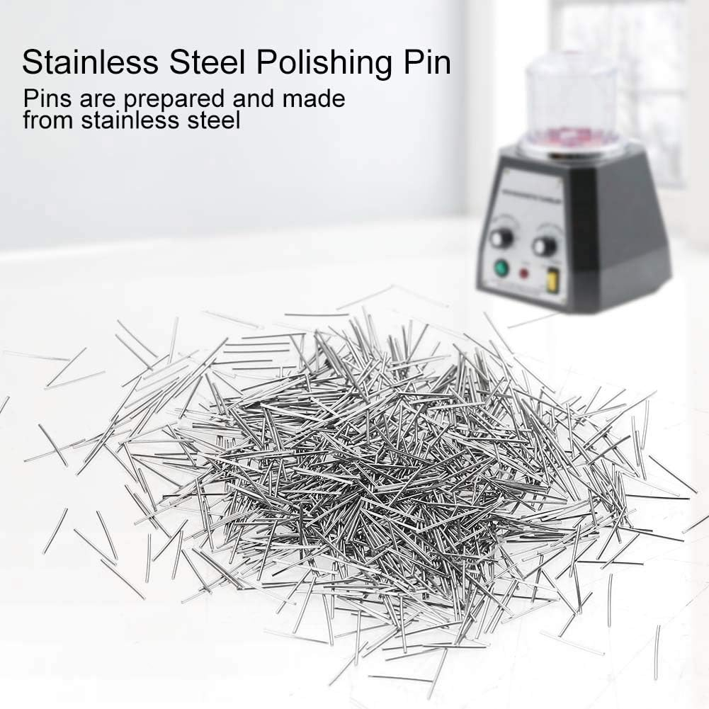 Stainless Steel Tumbling Pins, Small Diameter Magnetic Polishing Media Pins Finishing Polishing Tools Specially Made to Work with Tumbler and Polisher for Cleaning, Polishing(5Mm, 0.5Mm) image number 1