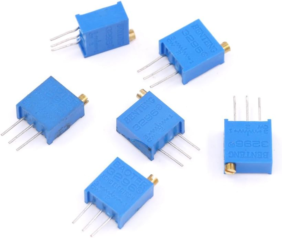 Hilitchi 120-Pcs [100 to 500K] Ohm 3296W Multiturn Trimmer Potentiometer Assortment Kit - [12 Value] image number 2