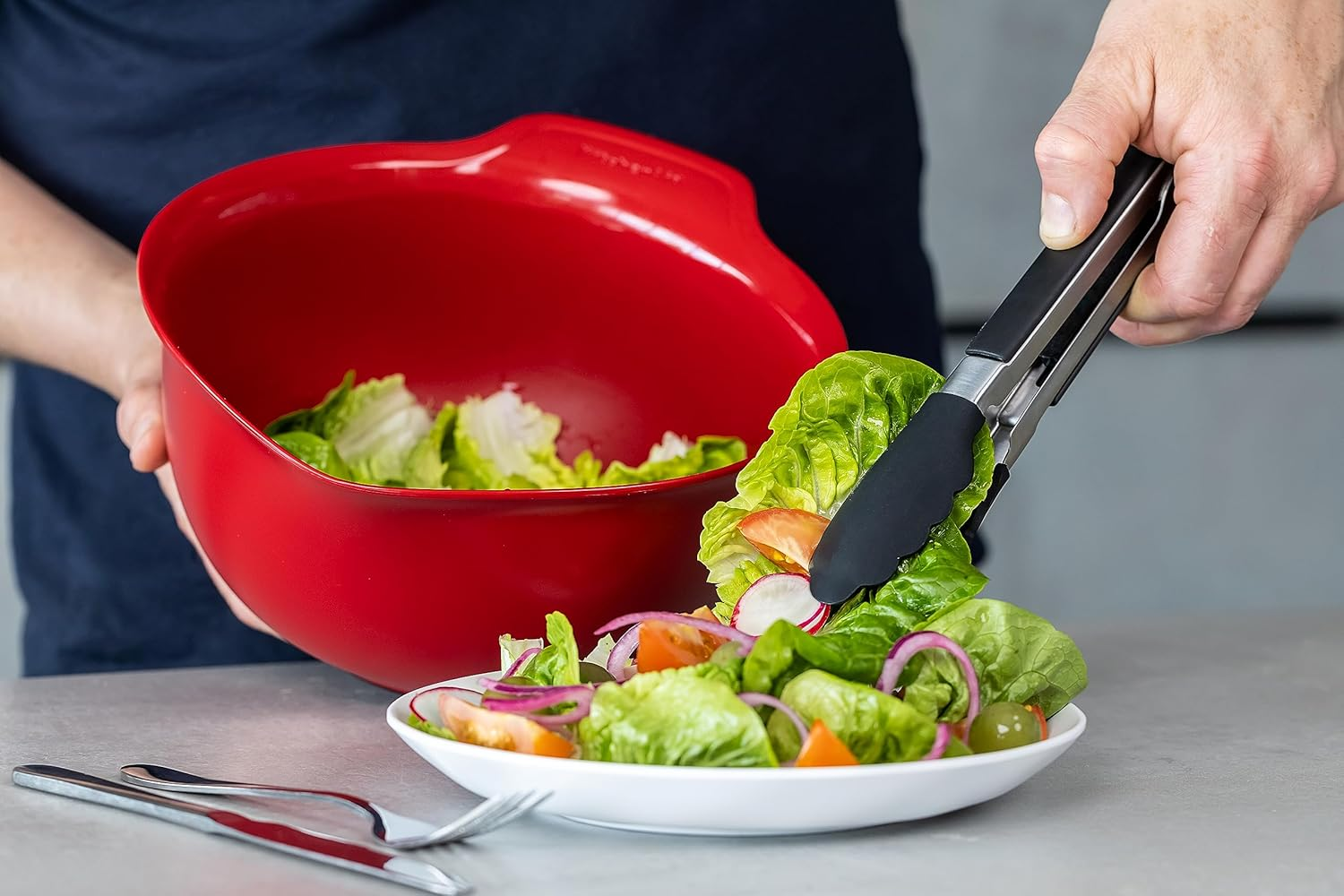 Kitchenaid Side Locking Tong with Silicone Head, 23 Cm Size image number 2