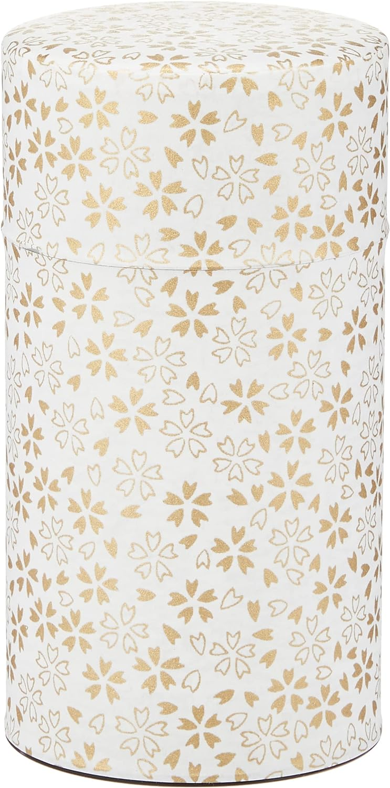 Pokkan a Japanese Tea Tin Canister, Air Tight, Double Lid, 100G Tea Capacity (Wave - Japanese Traditional Wave Pattern, S - 100G) image number 2