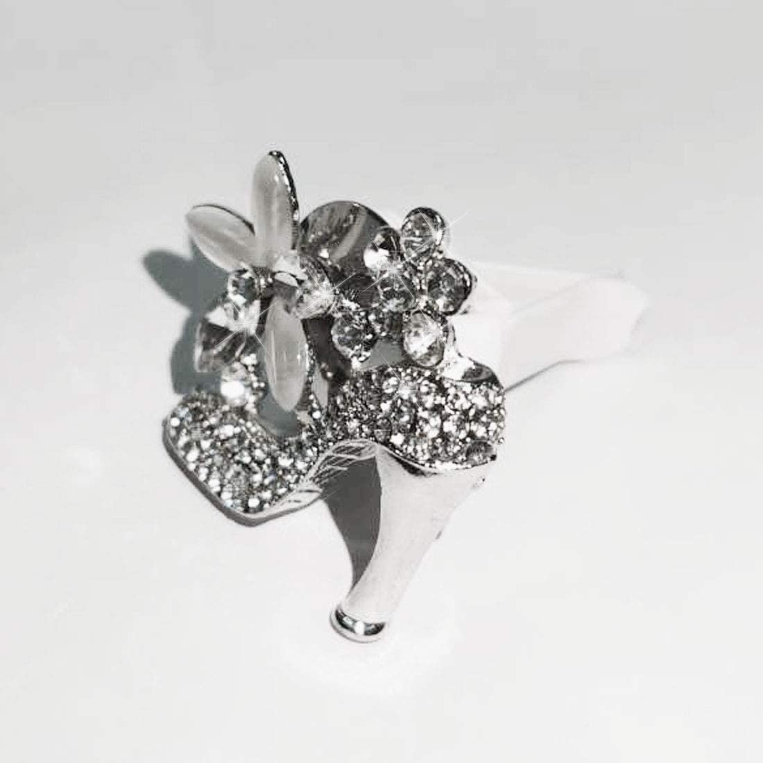 Crystal High Heel Shoe & Magic Bag & Crystal Crown Car Air Vent Clip Charm Sparkly Bedazzled Rhinestone Car Accessories，Car Interior Decoration Charm，Rhinestone Cute Car Decor Girls image number 2