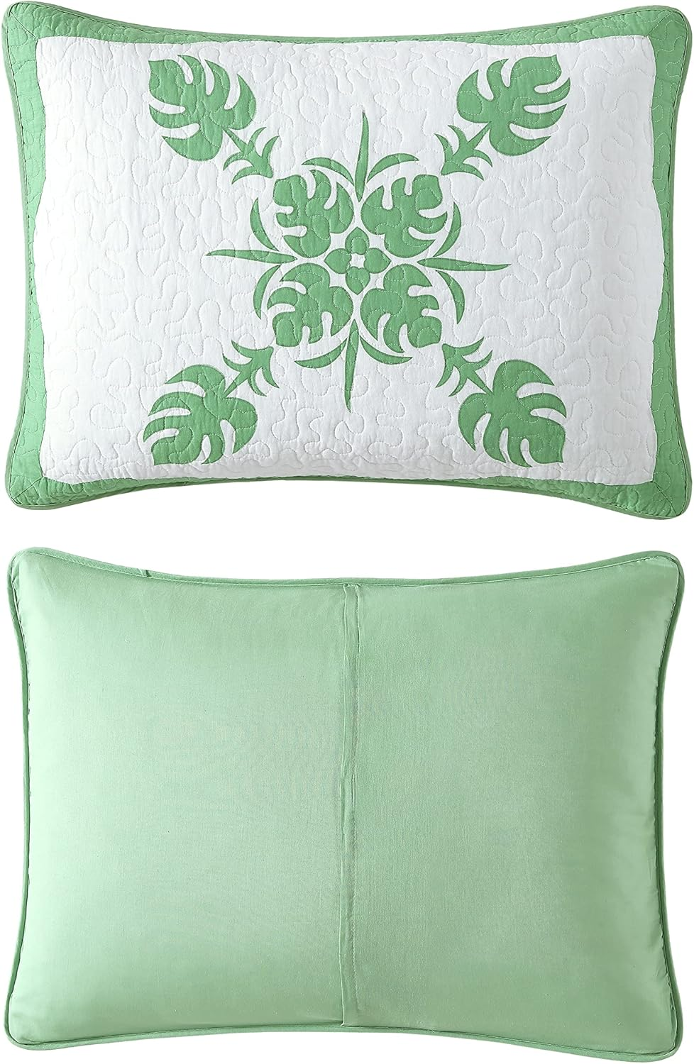 Tommy Bahama - Standard Sham, Cotton Bedding with Envelope Closure, Breathable Home Decor (Molokai Green, 21X27)