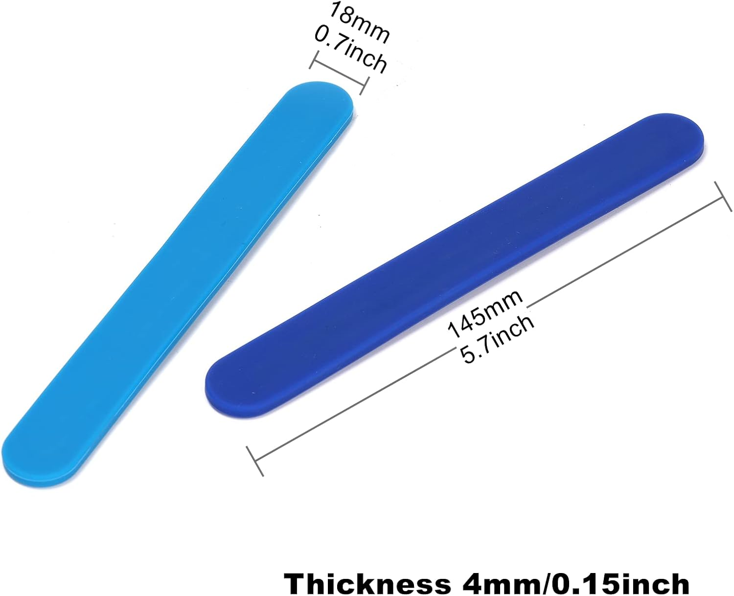 Ruimou 5Pcs Flat Silicone Stirring Stick 14.5Cm/5.7Inch Reusable for Epoxy, Mask, Fluid, Pigment, Mixing Liquid DIY Crafts image number 1