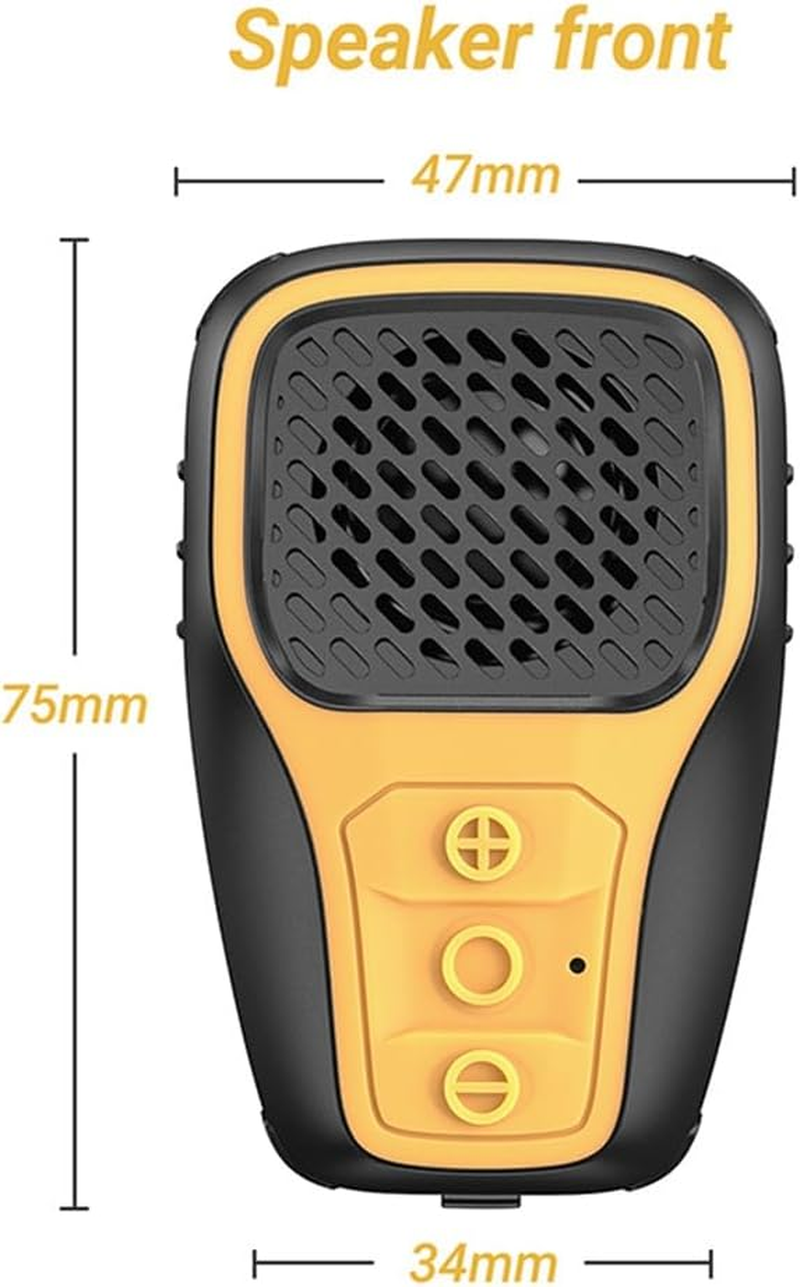 Jindanju Wireless Bluetooth Speaker Wearable Mini Magnetic Suction Portable IPX67 Waterproof Stereo Column Subwoofer Black+Blue image number 3