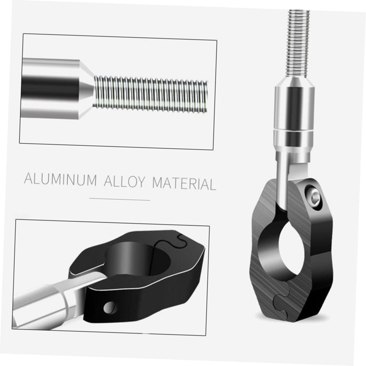 Beatifufu Adjustable Motorcycle Balance Bar Handlebar Accessory Black for Bike Modifying and Motocycle Accessories Suitable for Adult Riders image number 5