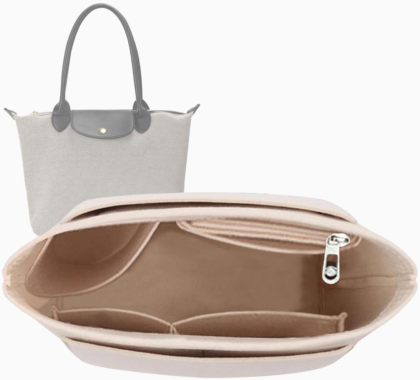 Lckaey Purse Organizer for Bag Organizer Le Pliage Large Y012-Navyblue-L