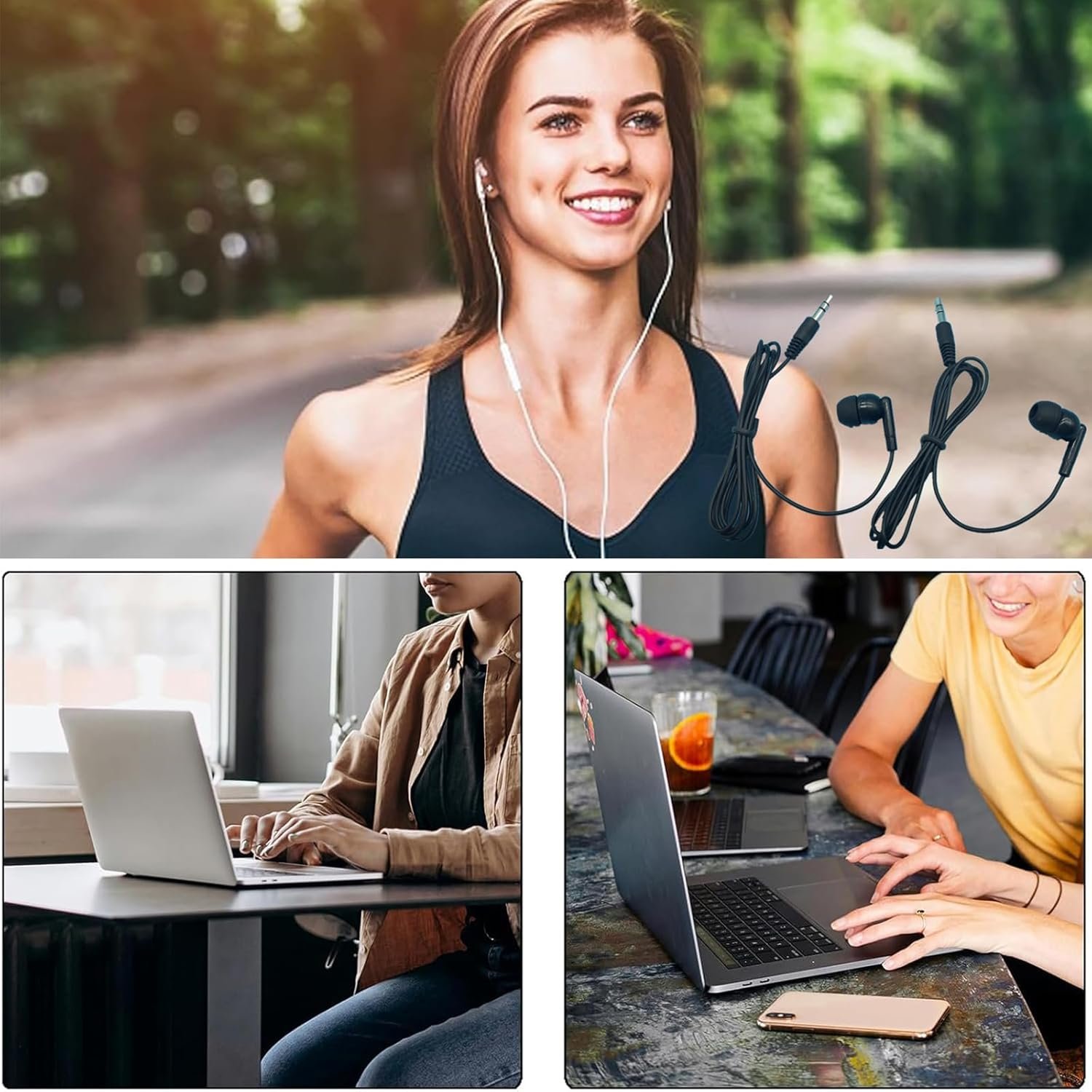 Rakiuty Single-Sided In-Ear Mono Earbuds, 3.5 Mm Connector, Durable and Compatible with Smartphones, MP3/MP4 Players, Laptops, Tablets, Headphones for Tour Guides - Single-Ear Use image number 5