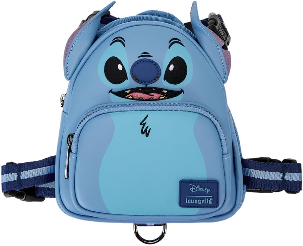 Loungefly Disney Lilo and Stitch Cosplay Dog Harness Small, Blue image number 2