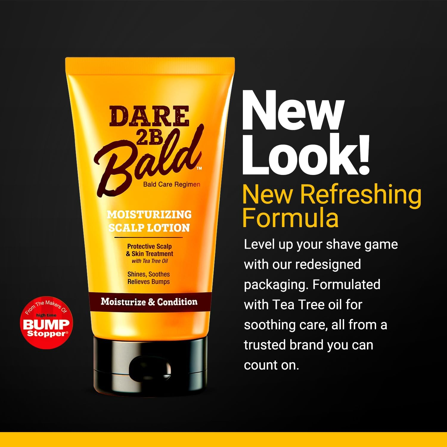 Dare 2B Bald Moisturizing Scalp Lotion | Bald Head Care Regime | Condition, Protect, and Treat the Scalp against Flaking | Bald Head Moisturizer for Men- 4.75 OZ image number 6