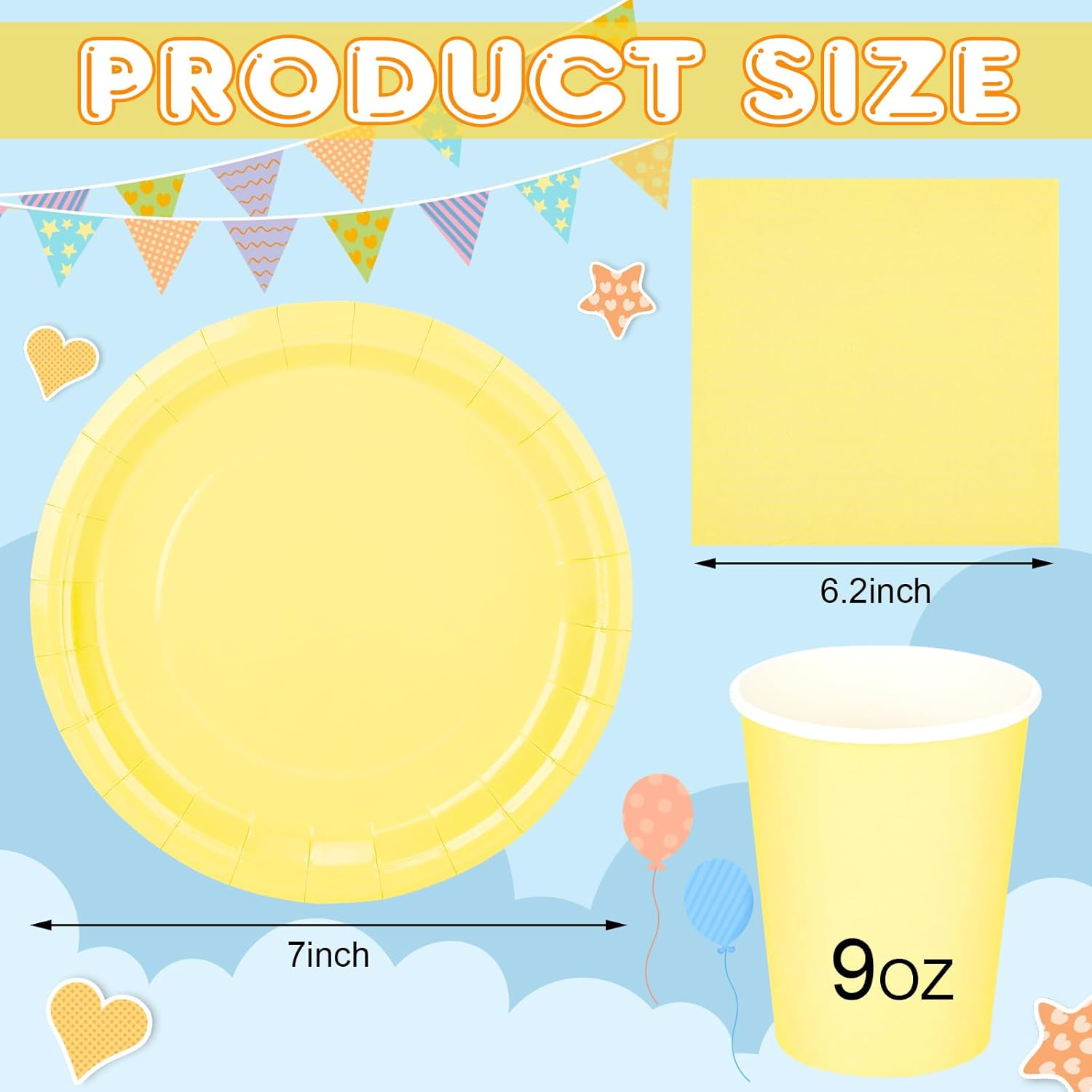 Meekoo 72 Pcs Pastel Party Decorations Birthday Party Paper Plates and Napkins Sets Disposable Macaron Color Party Paper Plates Napkins Cups for Birthday Baby Shower Party(Colorful) - Colorful image number 2