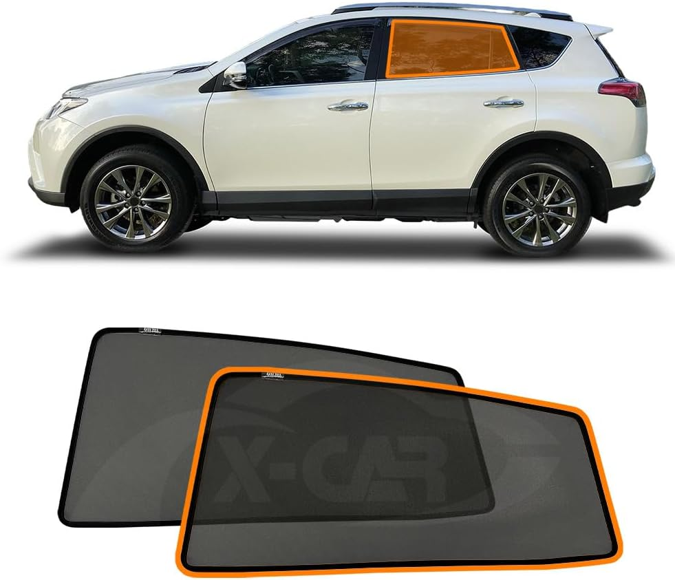 X-CAR Port Rear Front Window Sun Shade for Toyota Rav4 2013-2018 Magnetic Car Sun Blind Mesh image number 1