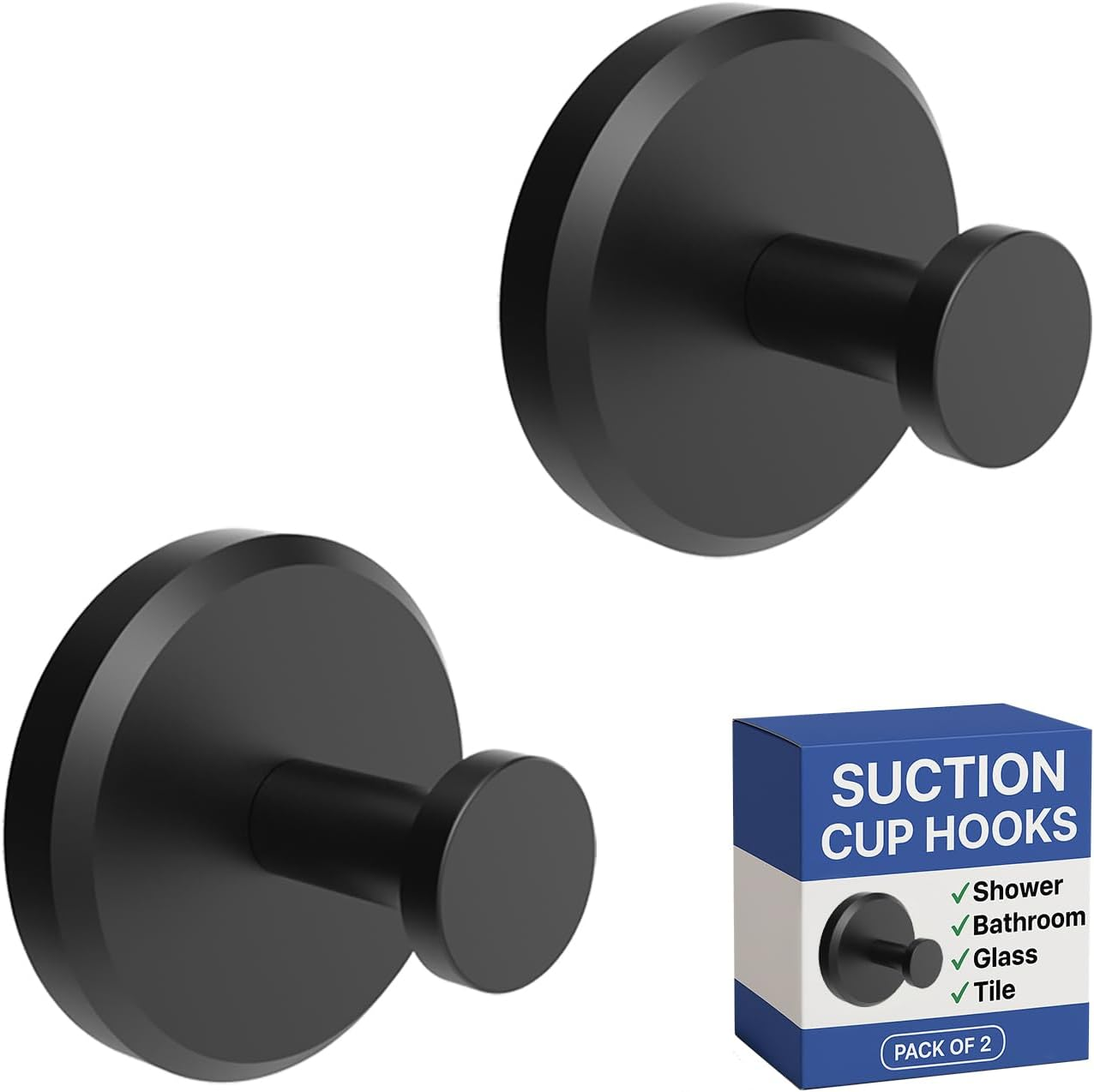 HOME so Robe Hooks Brushed Nickel 2Pk