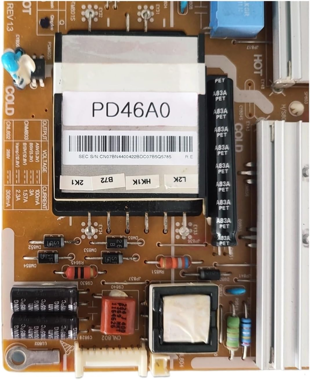 Genuine BN44-00422B = BN44-00422A PD46A0_BDY TV Power Board for UE40D5000 UE40D5520 UE46D5000 UE40D5000PWXU UN46D6300 TV image number 5