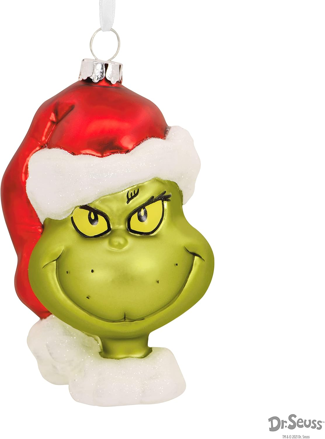 Hallmark How the Grinch Stole Christmas! Blown Glass Ornament, Dr. Seuss Tree Decoration, (0002HCM9155) image number 5