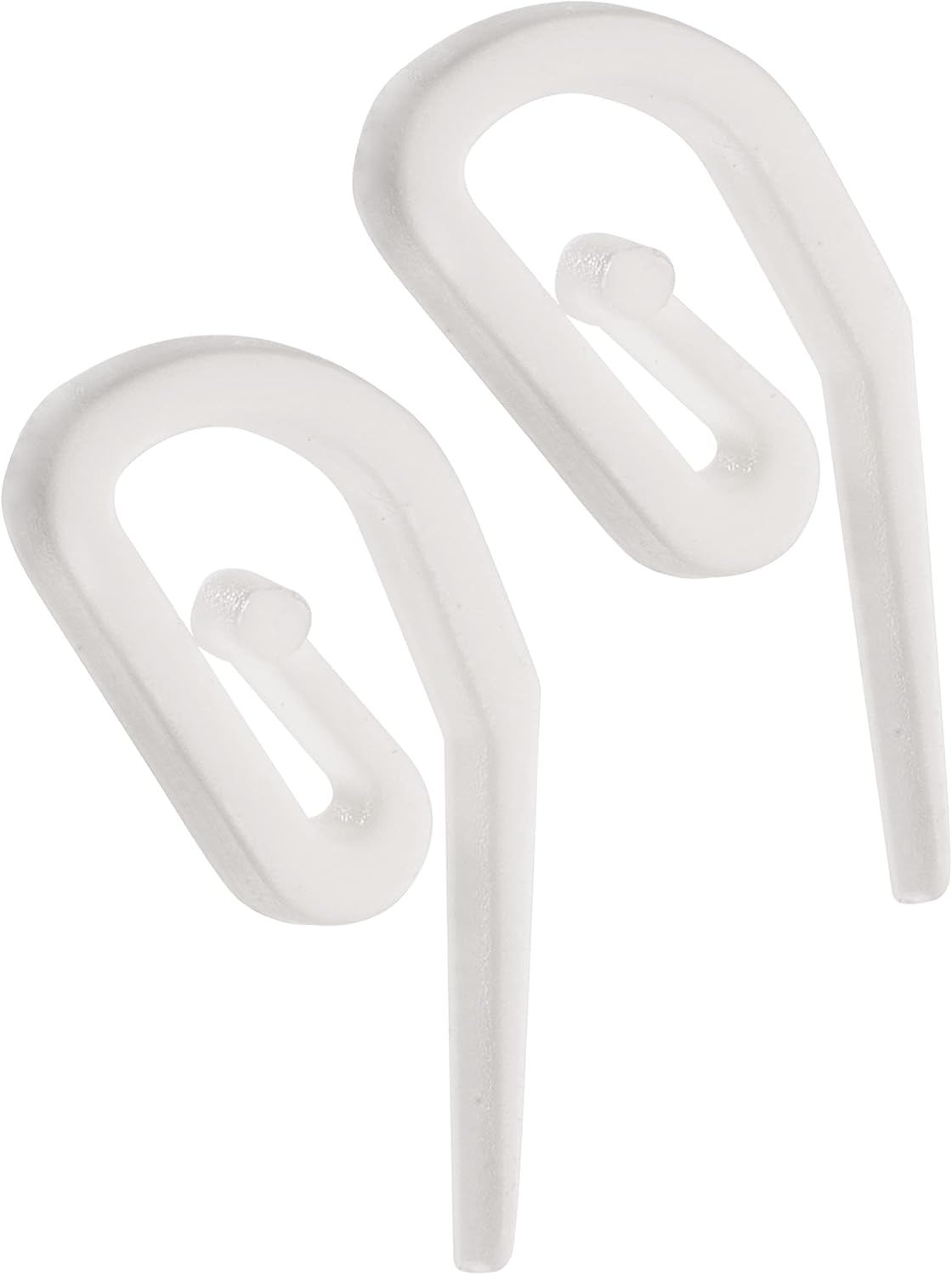 White Plastic Curtain Hooks | Hooks for Pencil Pleat, Window, Door & Shower Curtains | Heavy Duty Hook for Header Tape & Drapery | Pack of 50-3.2 X 1.2Cm | the Bead Shop - a UK Brand