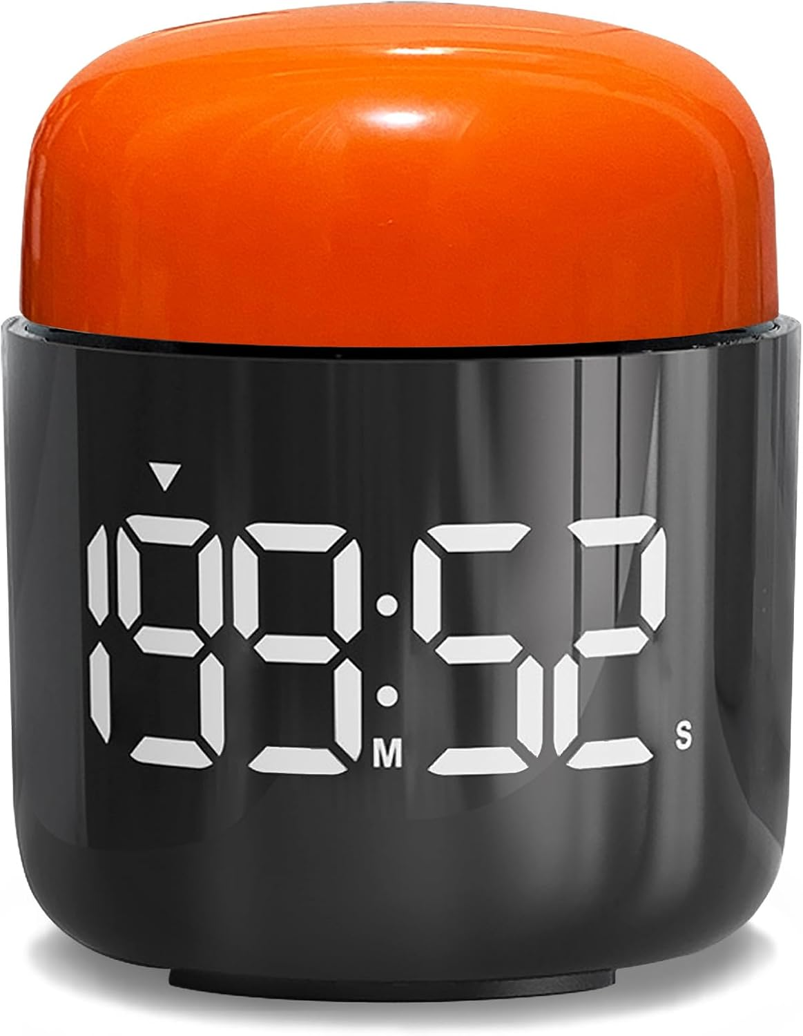 Timer Large Led Display, Table Stopwatch, Simple Manual Rotation Count down & Up, Adjustable Volume & Brightness, Easy for Kids, Vintage No Ticking Time Management Clock, Loud Alarm or Silent