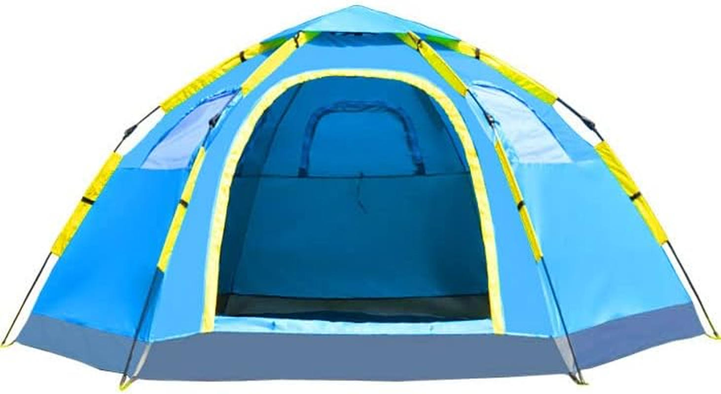 6 Person Instant POP up Camping Tent Sets up in Seconds Hiking Camping Fishing image number 1