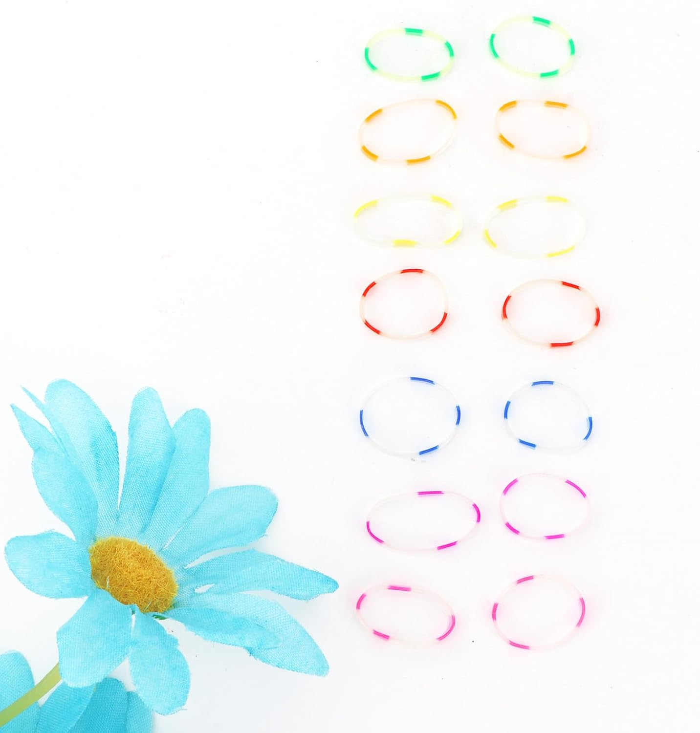 Pruadeor 1000 Pieces Mini Hair Scrunchies for Women Girls Elastic Small Hair Bobbles Hair Accessories image number 3
