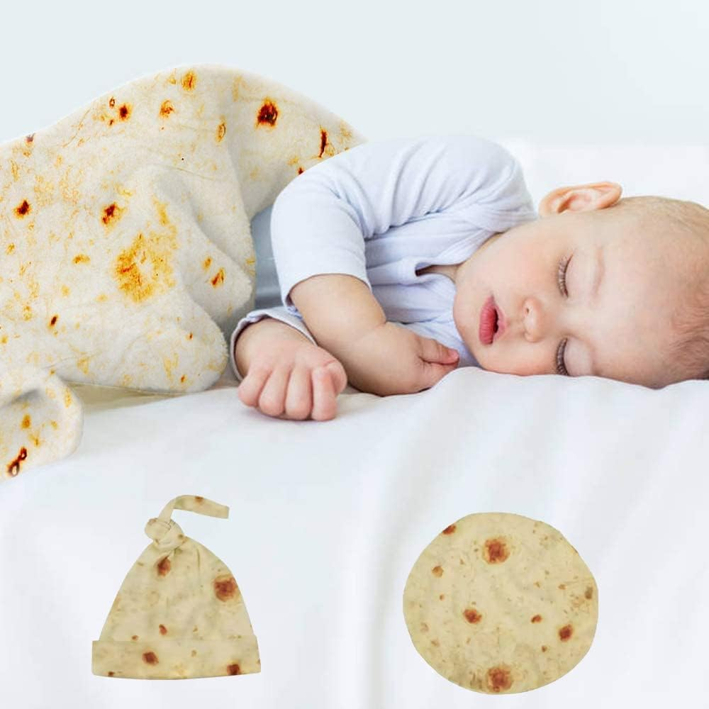Nicoone Baby Swaddle Blanket,Tortilla Swaddle Blanket with Hat,Soft Flannel Baby Burritos Wrap Blanket,Baby Wrap for Baby Boys and Girls image number 4