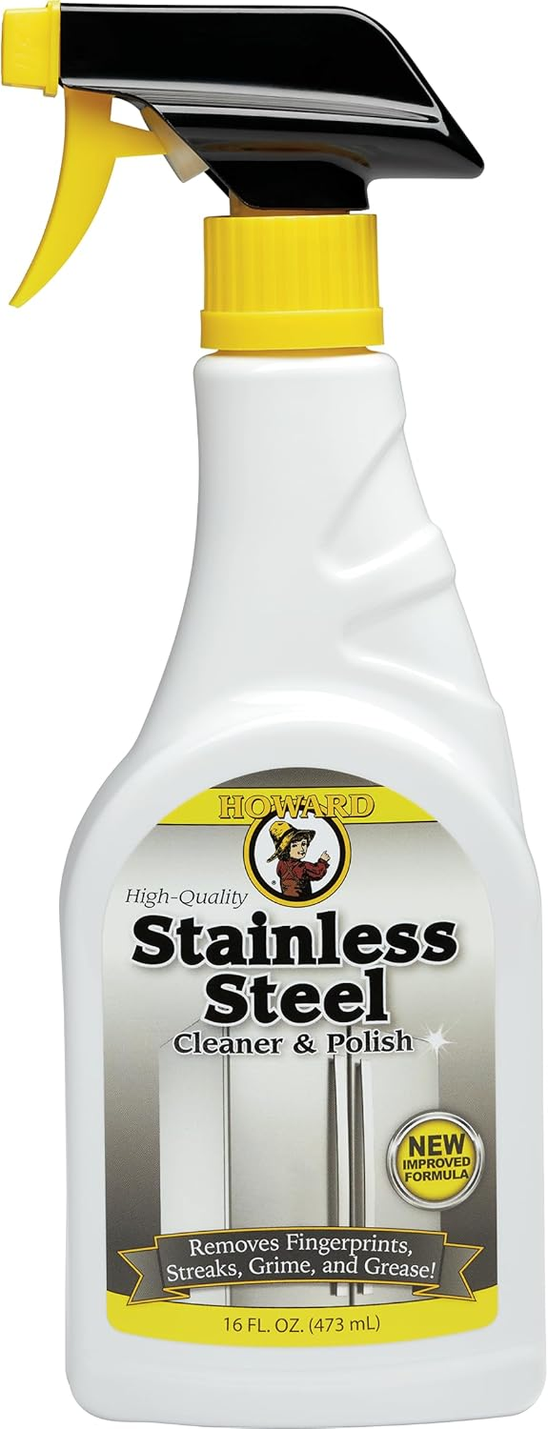 HOWARD PRODUCTS SSC016 Superior Stainless-Steel Cleaner and Polish - Streak-Free Formula, Ideal for Kitchen Appliances, Grills, Countertops, Dishwashers, Microwaves, Outdoor Appliances - 473Ml image number 5