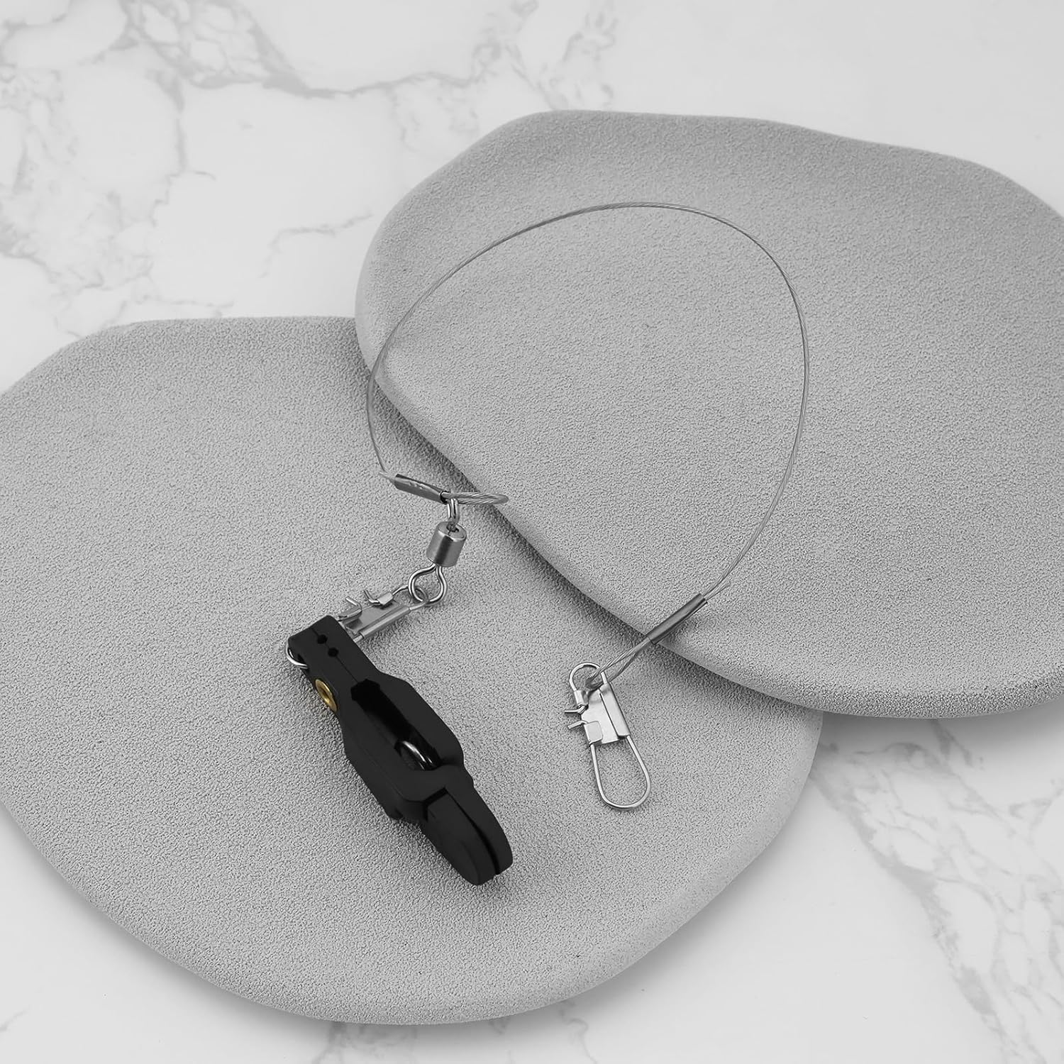 Be in Your Mind 2Pcs Downrigger Fishing Quick Release Clip with Steel Fishing Line B Shape Pin Suitable for Deep Sea Fishing Fishing for Large Fish image number 4