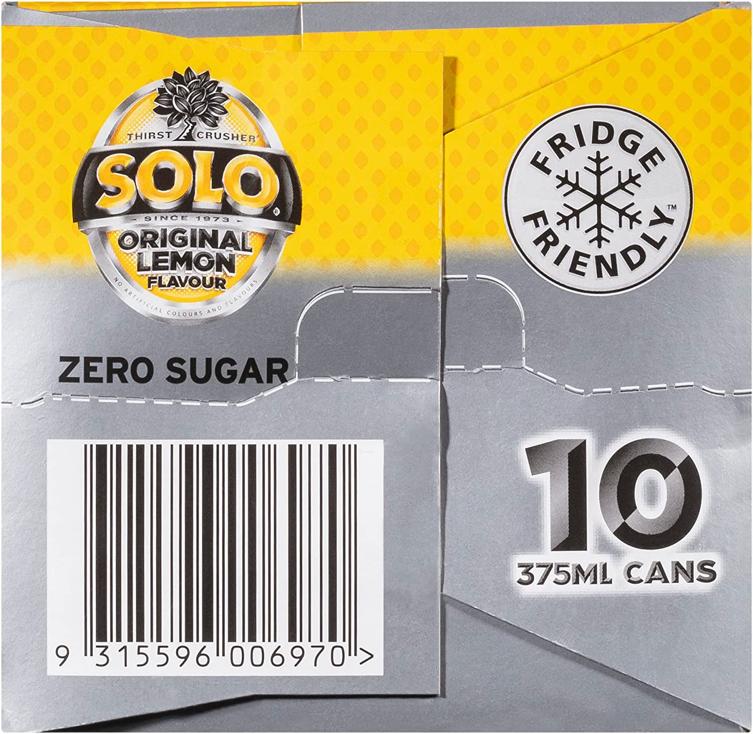 Solo Zero Sugar Soft Drink Can, 10 X 375Ml image number 3