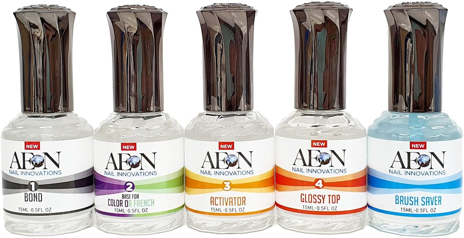 AEON Nail Dip Dipping SNS Powder Liquid Basic Kit