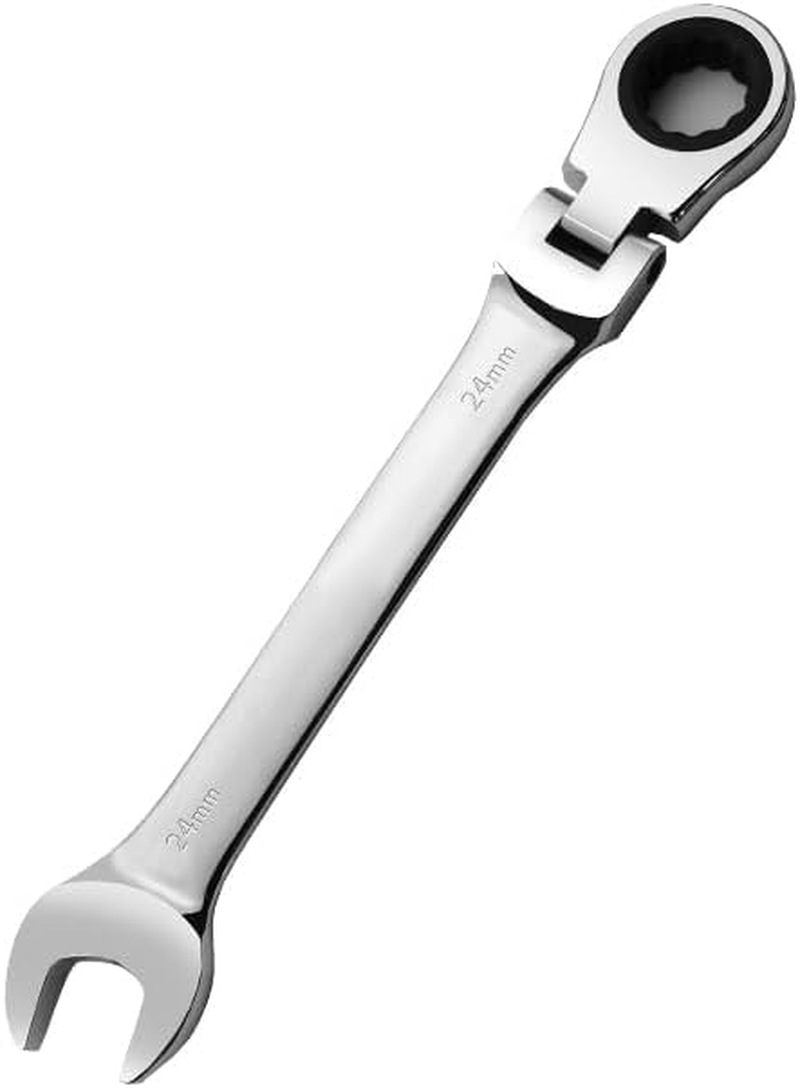 Cseao 11Mm Flex-Head Ratcheting Combination Wrench 72-Teeth, Cr-V Constructed, Chrome Plating image number 1