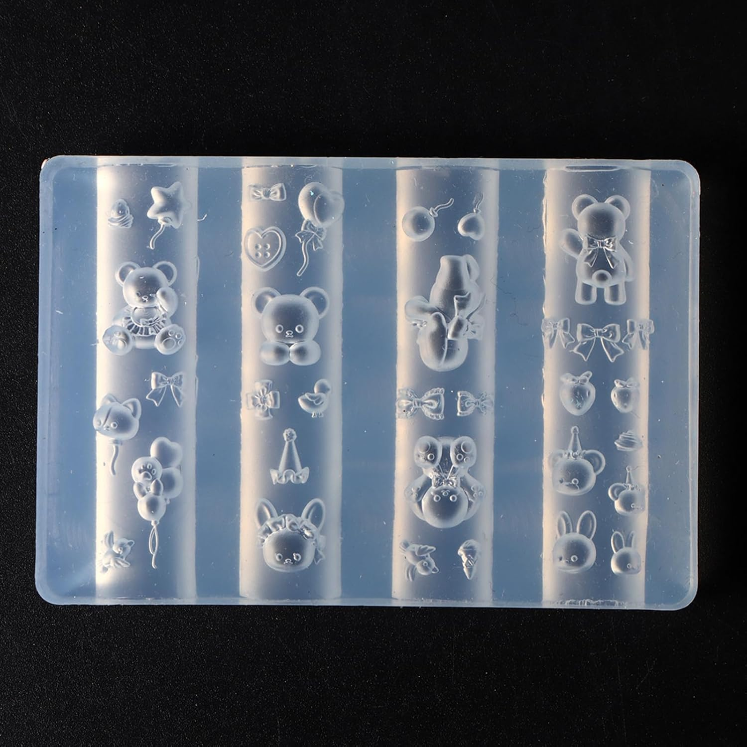 Nails Craft Mold,Fingernails Art 3D Decor Mold - Charm Making Carving Template Manicure Accessories for Women Wedding Traveling Home image number 4