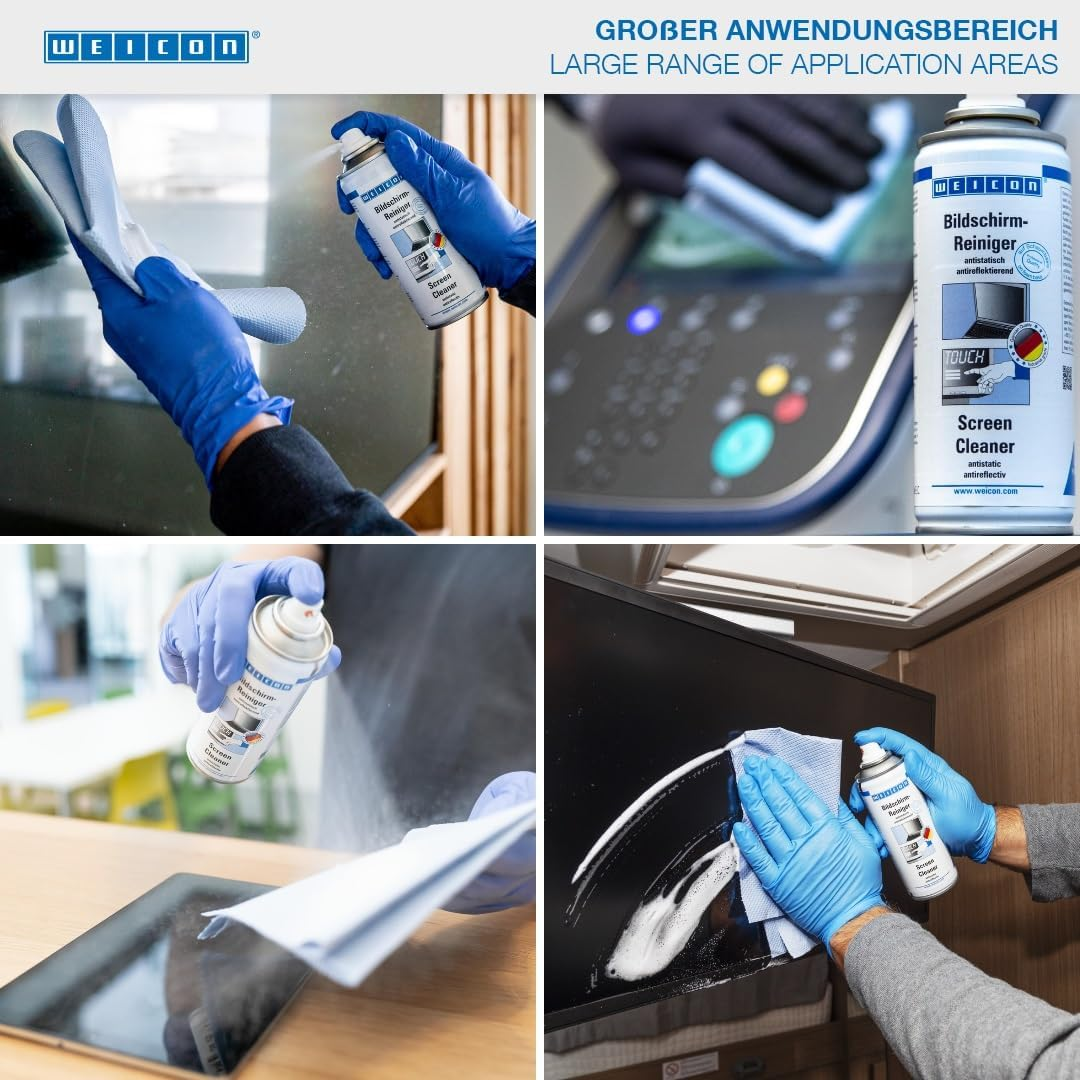 WEICON Screen Cleaner 200Ml Screen Cleaner for Mobile Phone, Laptop & PC, TV (LCD, QLED, OLED, QLED, TFT, Mini LED, Micro LED), Tablet image number 1