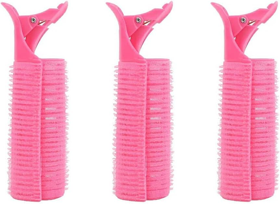 SUIOPPYUW Hair Root Clips Volumizing Fluffy Curling Bang Rollers Household Washable Reusable Plastic Heatless Hairpins Accessories, 3PCS image number 2