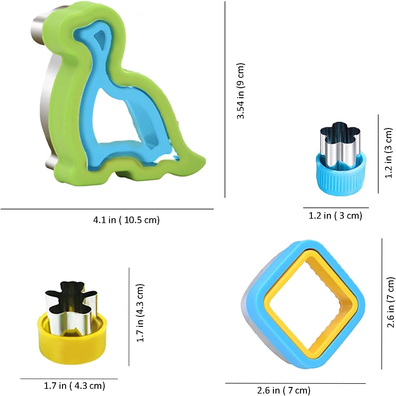 Kitchwise Sandwich & Fruit Cutter Set - 13 Pieces image number 4
