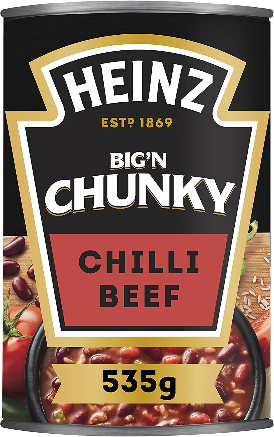 Heinz Chilli Beef Big'N Chunky Soup Family Pack Big'N Chunky Soup Canned Soup Tinned Soup 520G