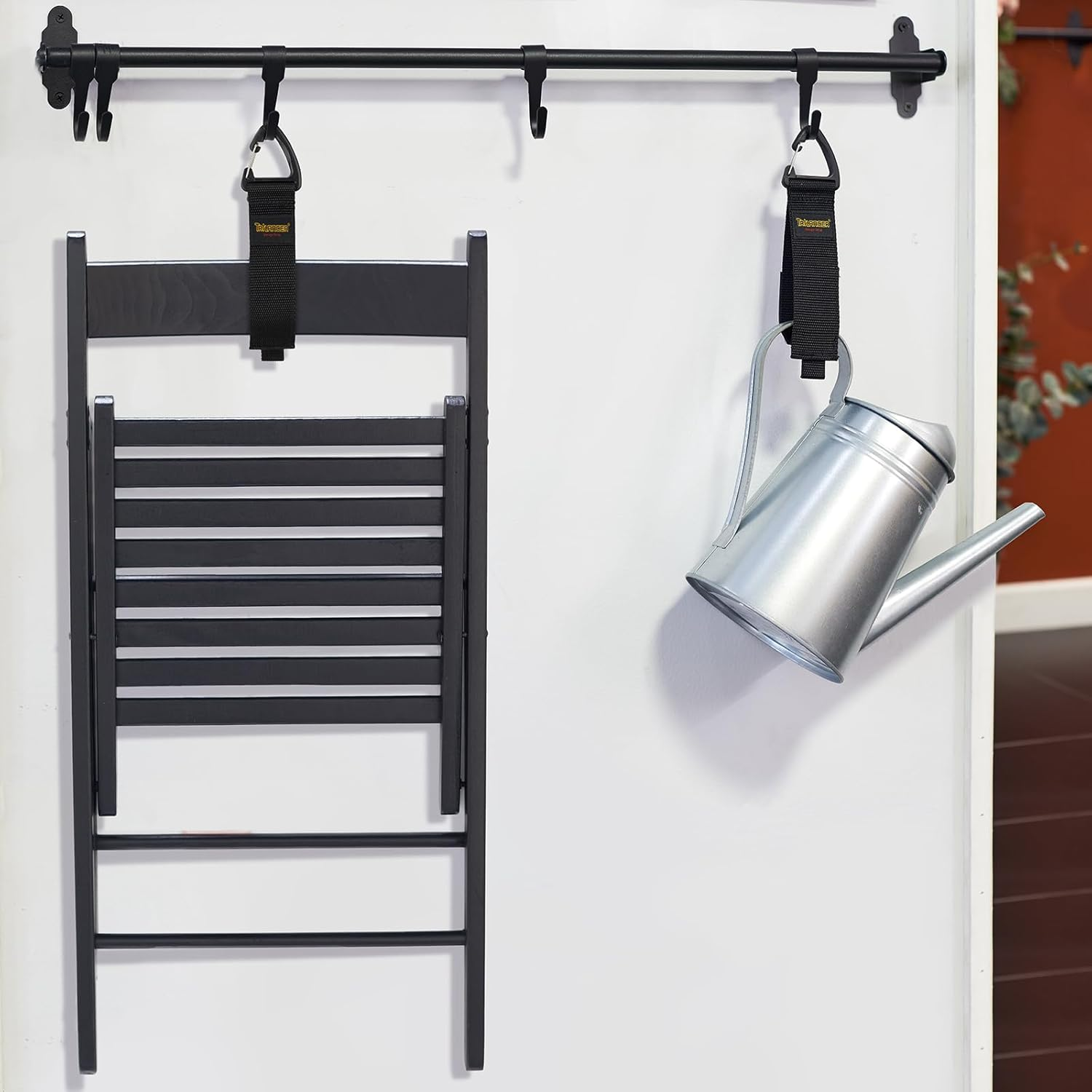 Extension Cord Organizer and Hanger (6-Pack), Trilancer Hook-And-Loop Storage Straps with Triangular Buckle to Hang on Walls for Cables, Wires, Rope, Hoses, Organization for Home, Garage or Workshop