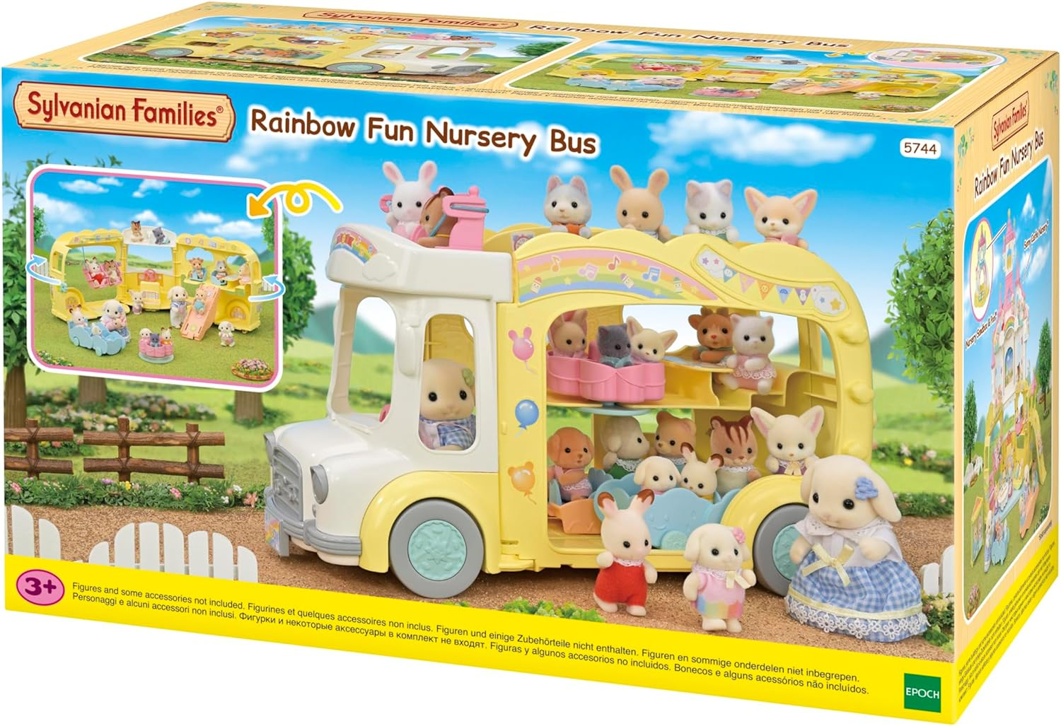 Sylvanian Families - Rainbow Fun Nursery Bus image number 6