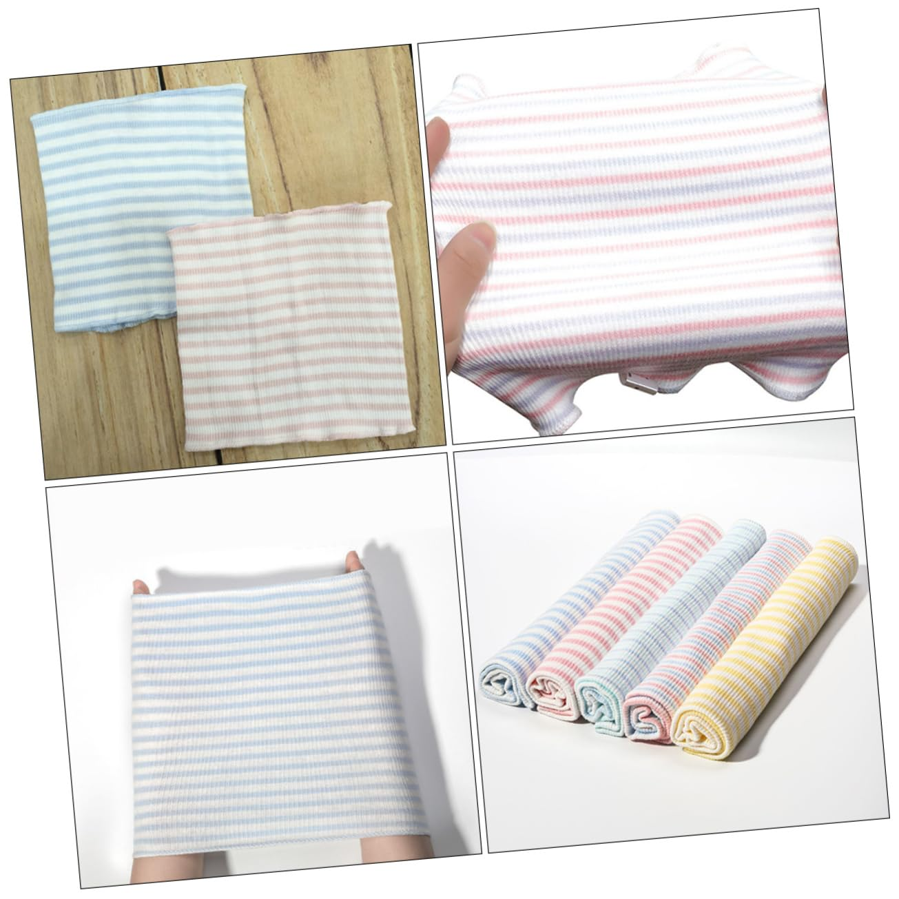 3Pcs Cotton Baby Belly Band Newborn Elastic Belly Wrap Infant Cover Baby Navel Protector High Elastic Design Breathable Fabric Comfortable Touch image number 6