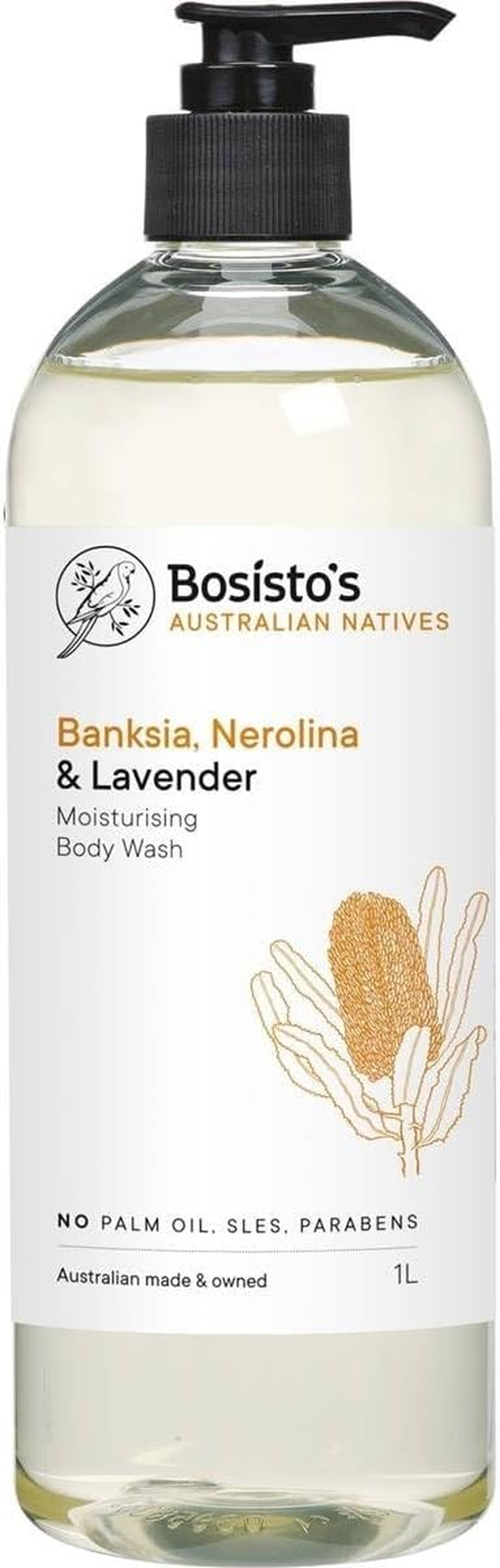 Bosisto'S Banksia Nerolina and Lavender Body Wash 1 Litre image number 1