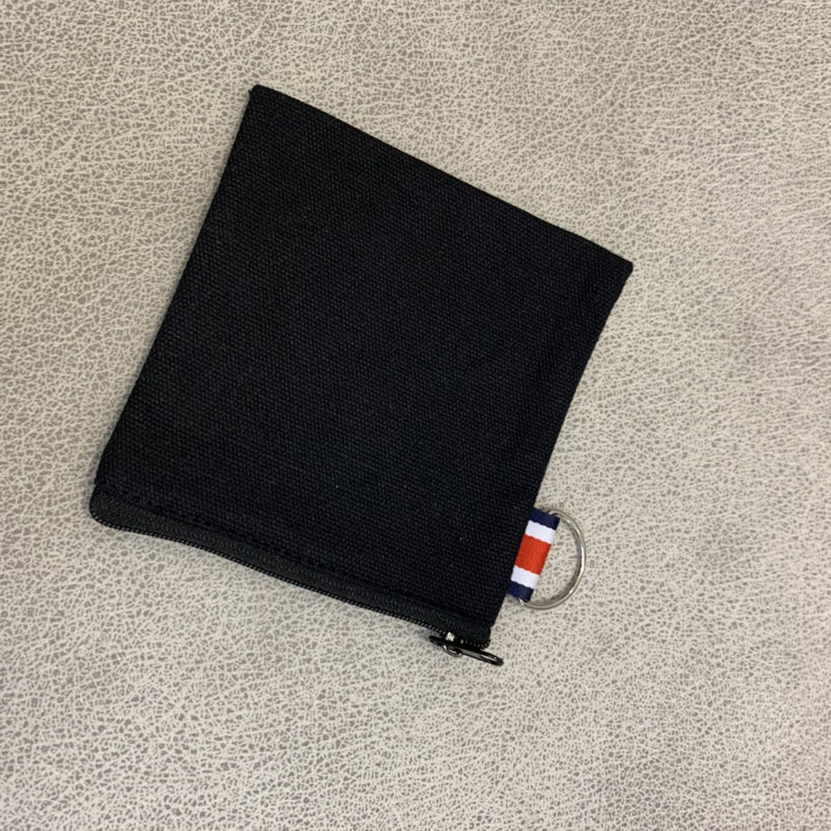 Dracra 3 Pack Small Canvas Zipper Pouch with Hanging Ring Square Pocket Carrying Purse Travel Storage Organizer Case Mini Toiletry Bag for Makeup Lipstick Cosmatic Change Coins Earphone Charger Cable, image number 2